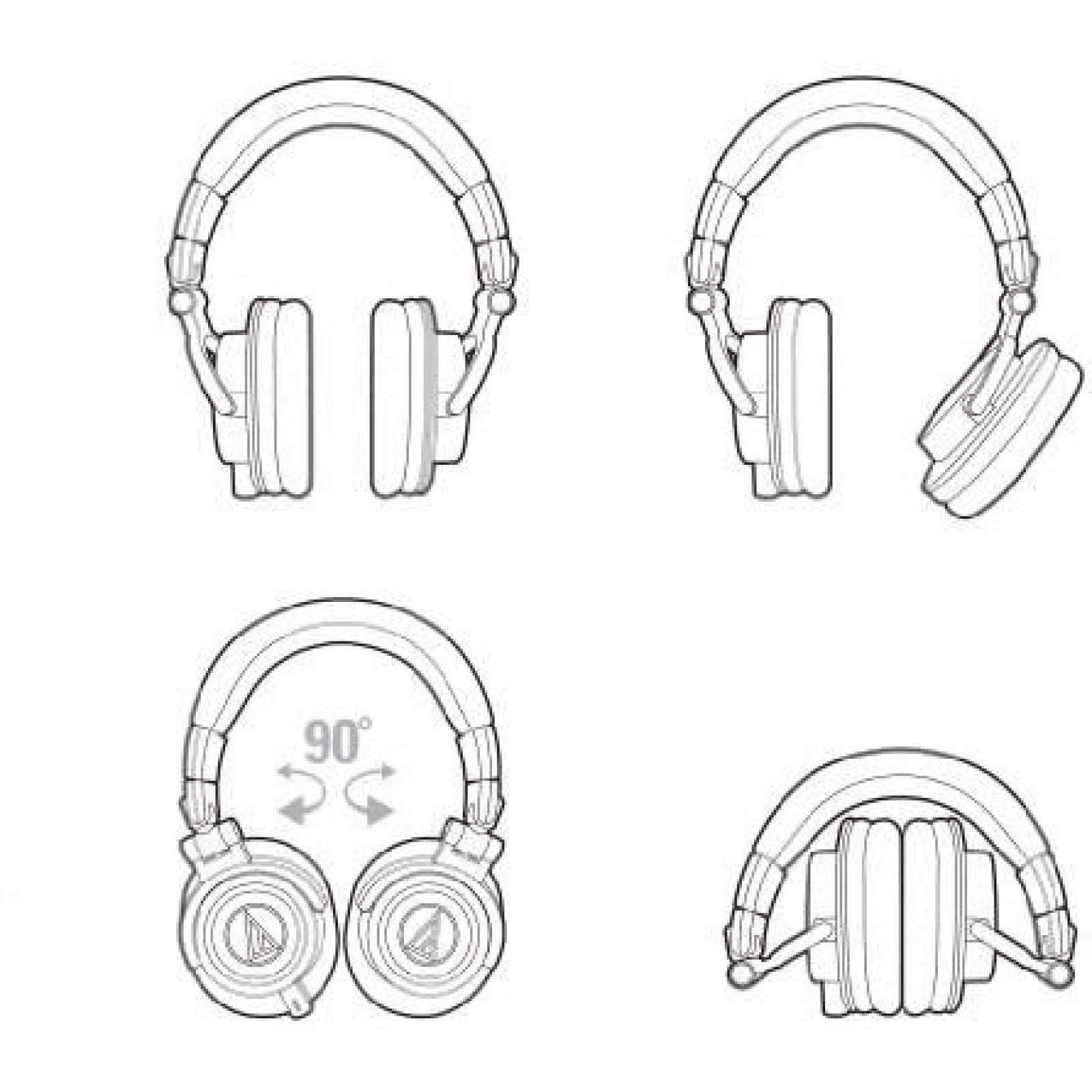 Audifonos Audio-Technica M50XGM Profesionales Alambricos - G