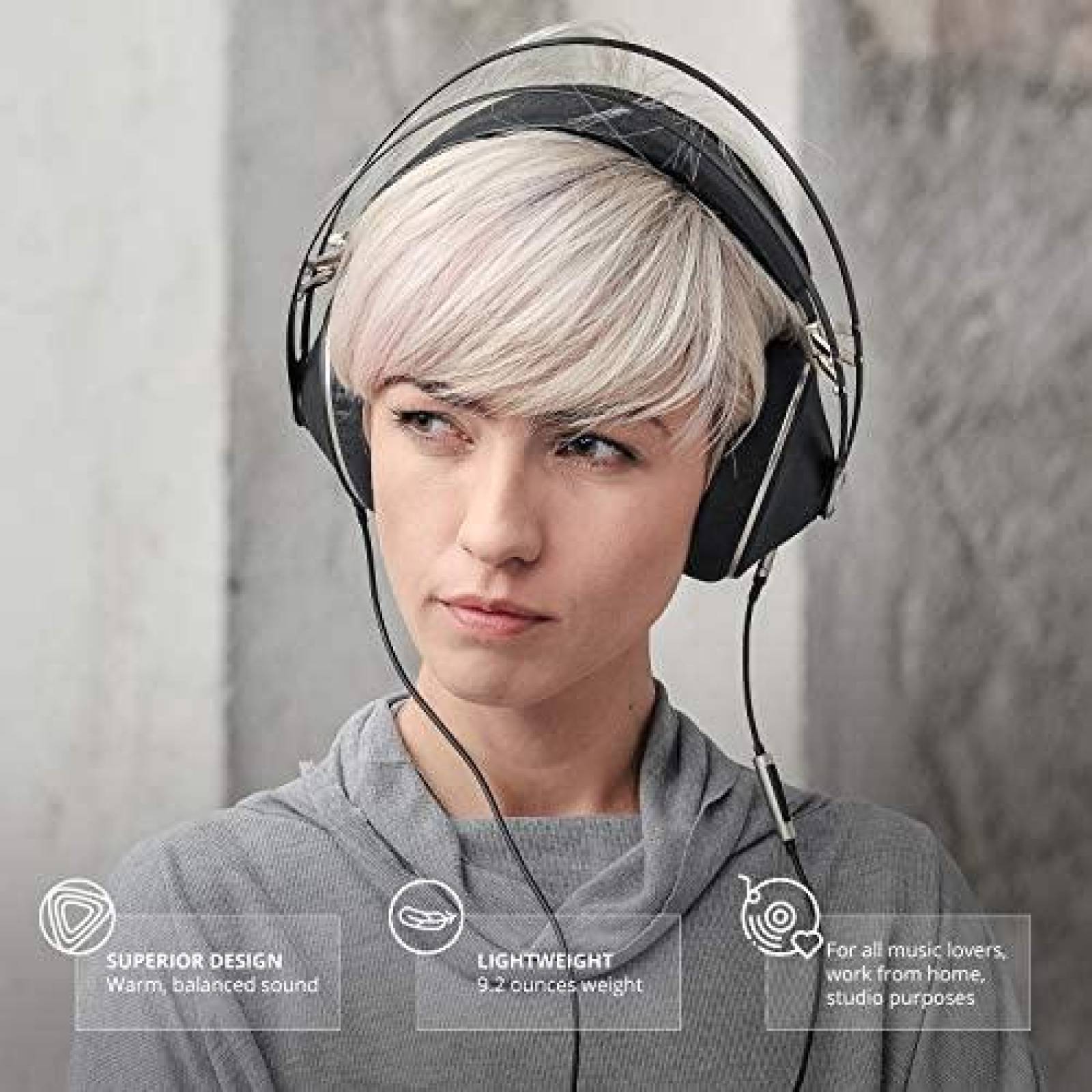 Audifonos Meze 99 Neo Ajustable C/Microfono -Negro