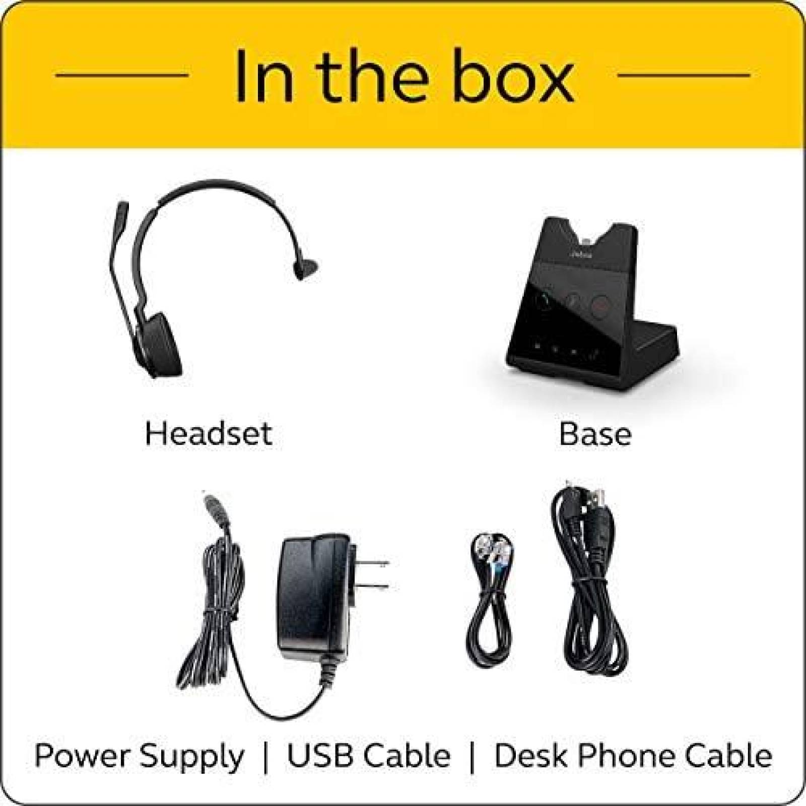 Audifonos Jabra Engage 65 Mono Inalambricos con Microfono