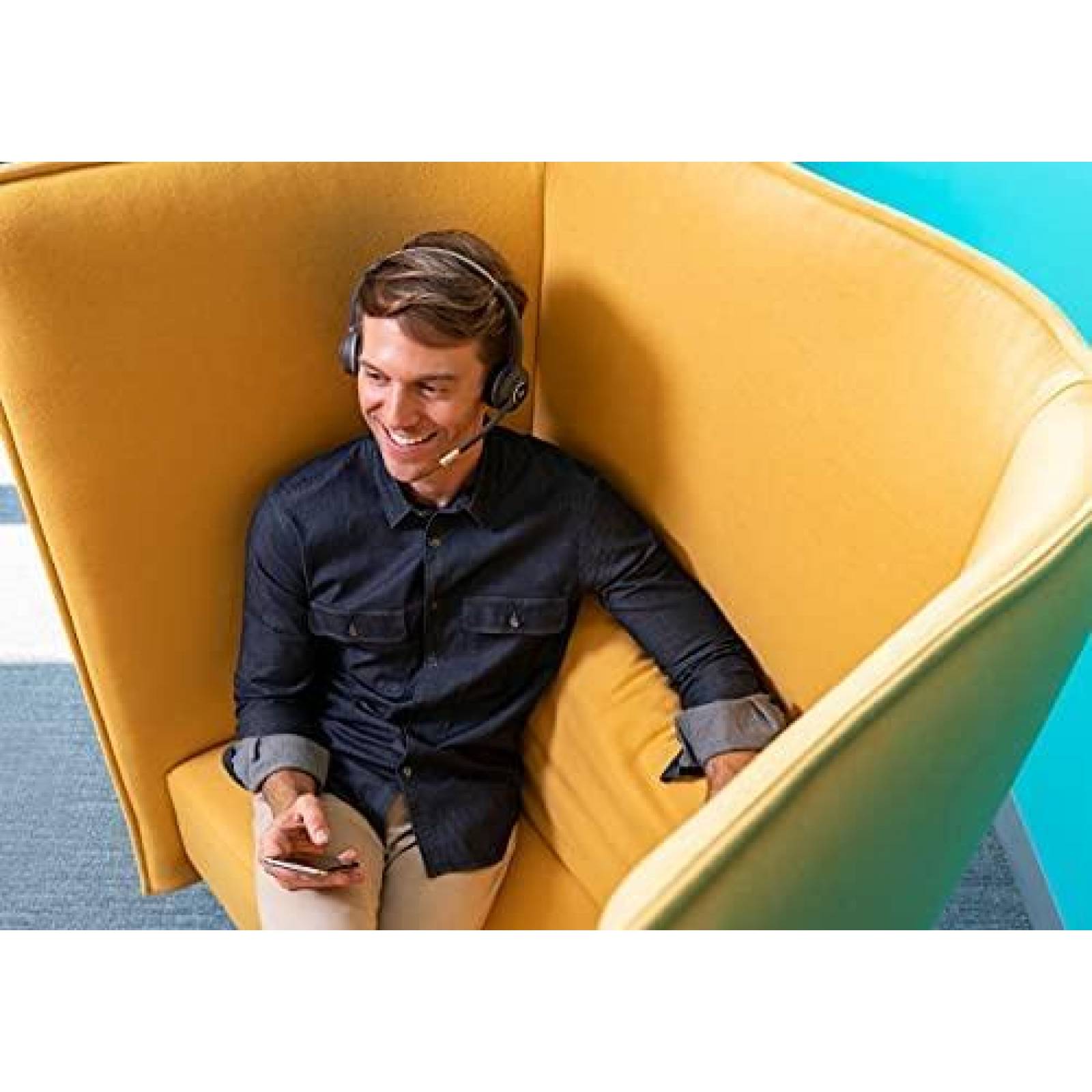 Audifonos Cisco Diadema Inalambrica con Microfono -Negro