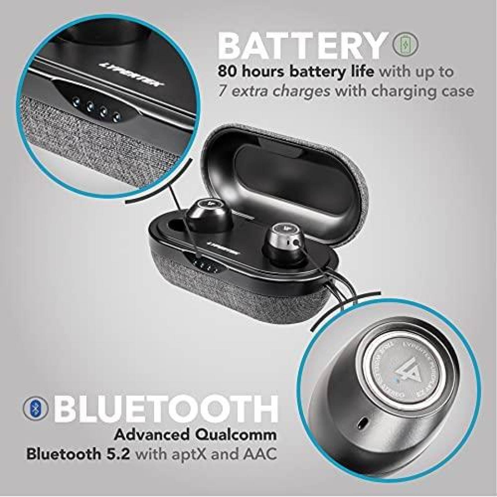 Audifonos Lypertek PurePlay Z3 Inalambricos Bluetooth -Negro