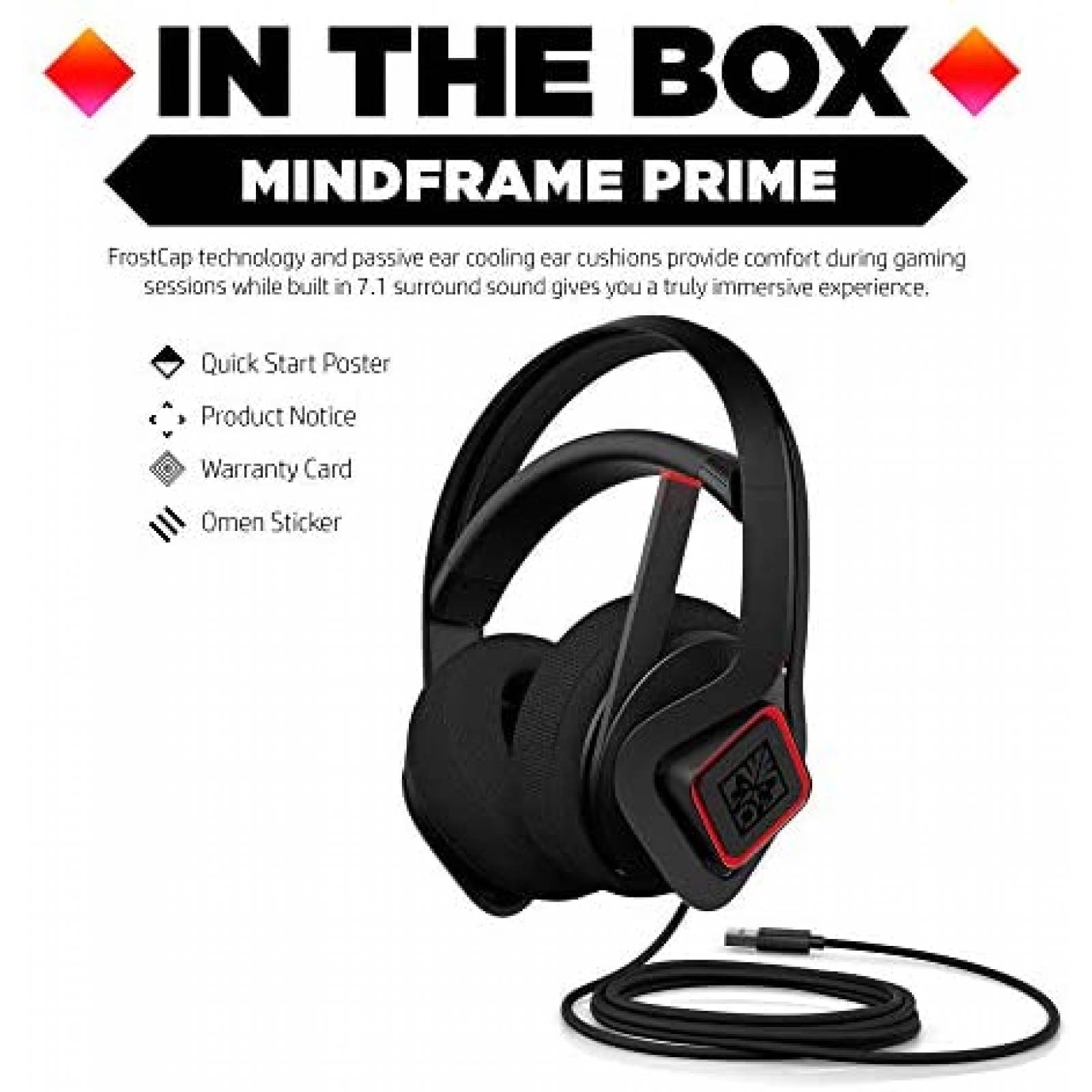 Auriculares para juegos OMEN Mindframe Prime con microfono