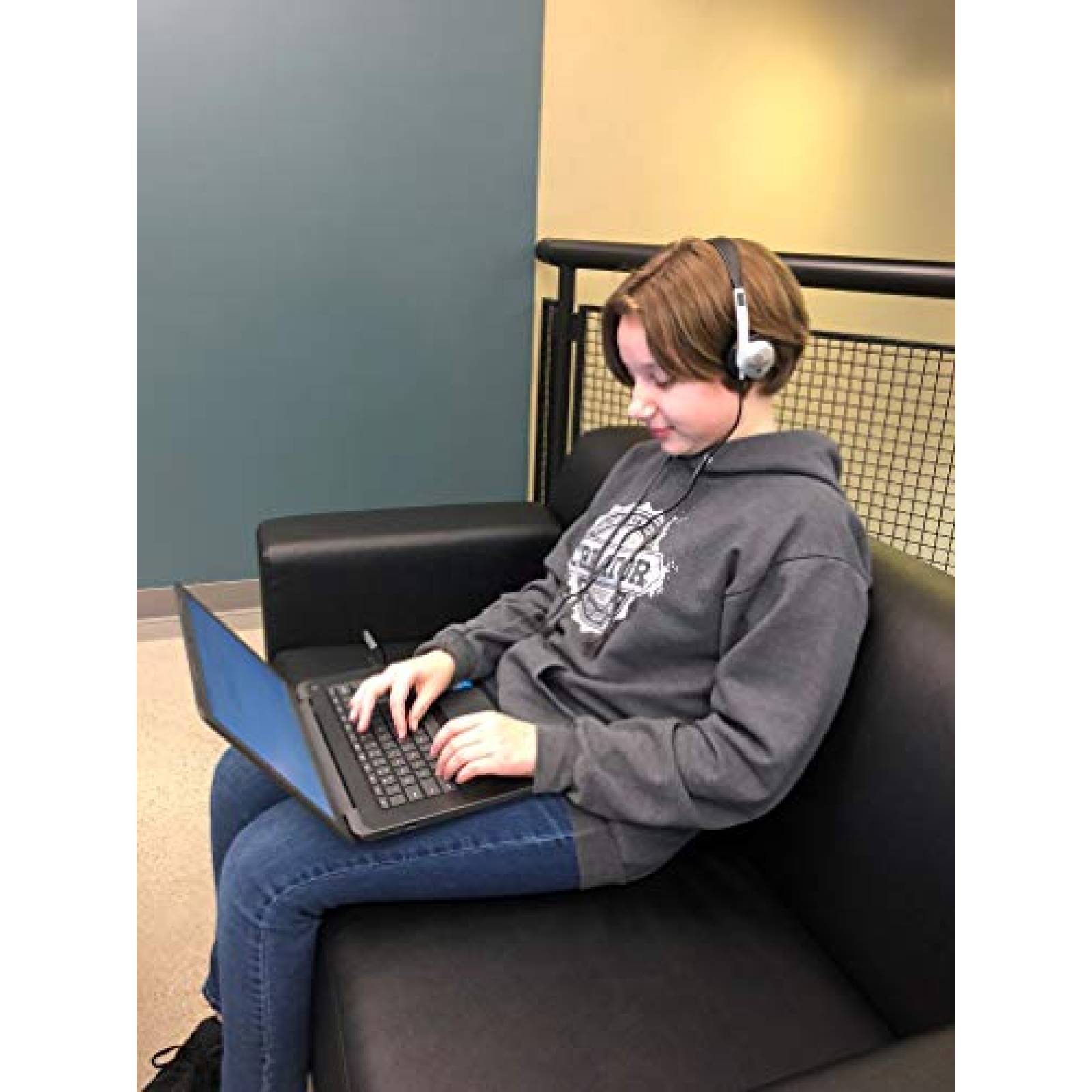 Auriculares Egghead Escolares Con cable plastico -Negro