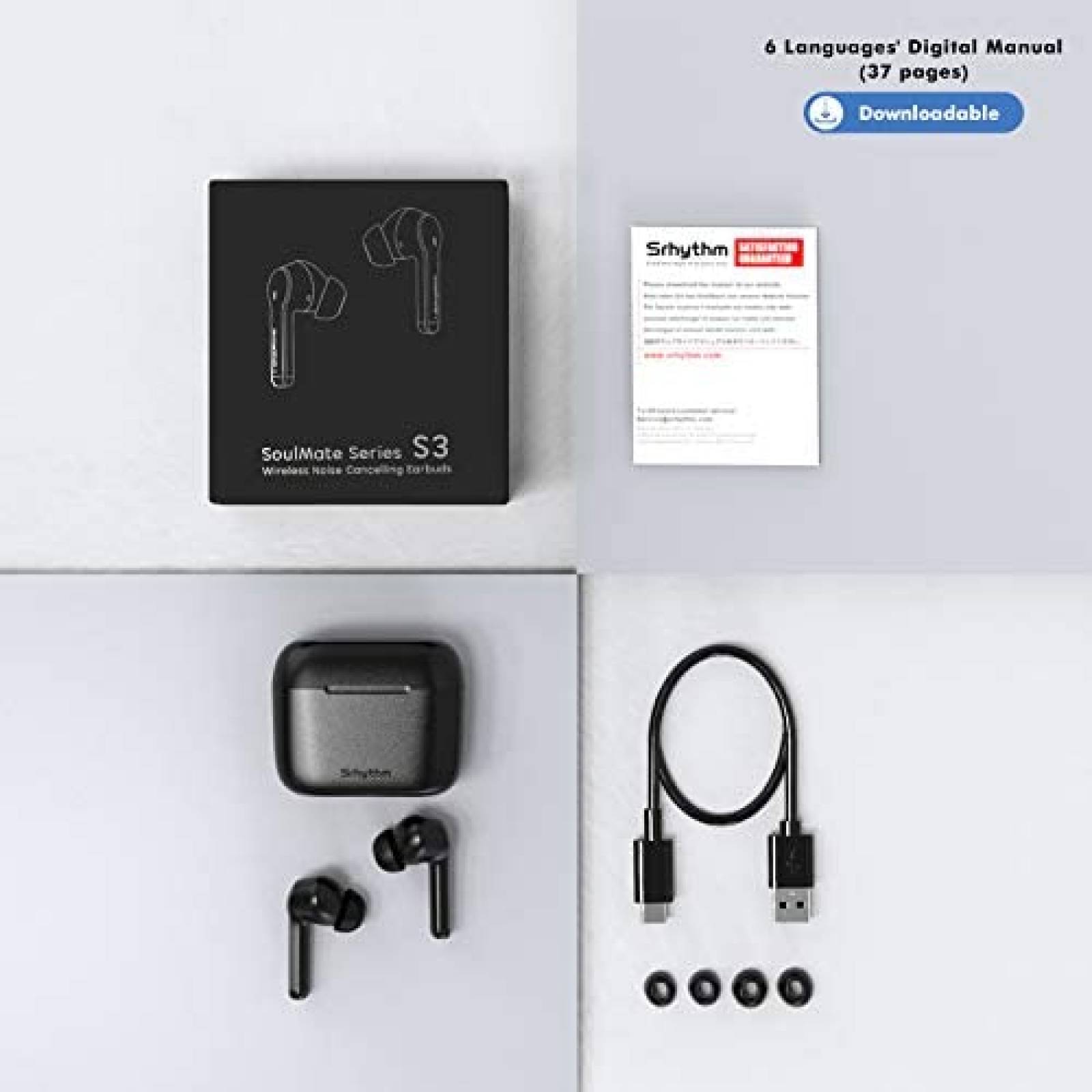 Audifonos Srhythm Soulmate Bluetooth Cancelacion de Ruido