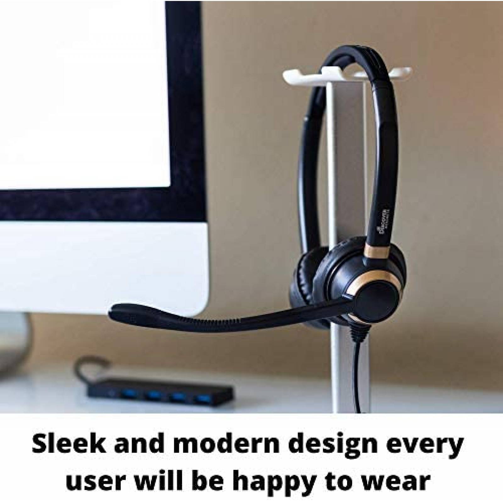 Audifonos Discover D712U Ajustables USB con Cable Softphone