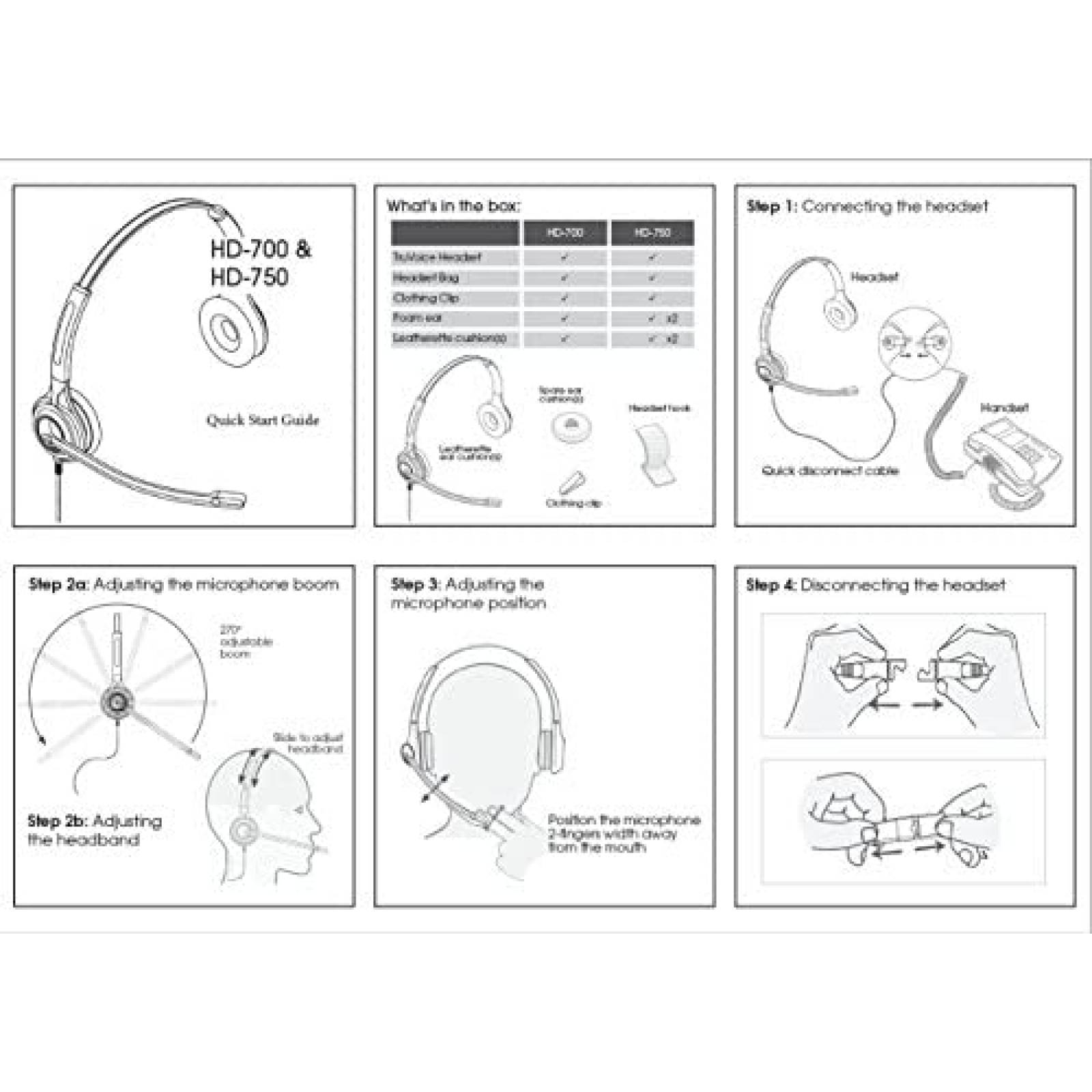 auriculares TruVoice HD-750 Ultra cancelacion ruido -Negro