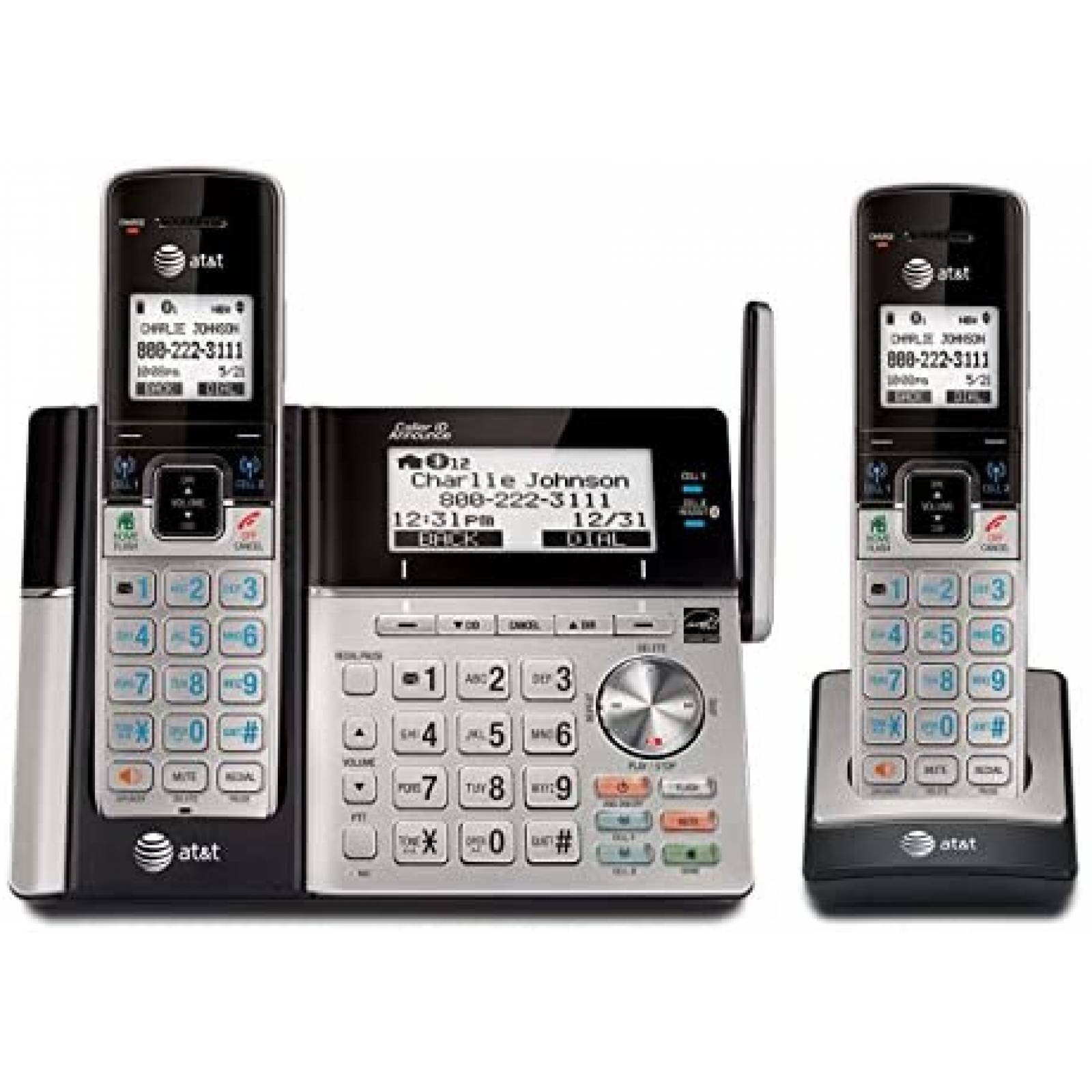 Telefono AT&T TL96273 Expandible bluetooth Base -Gris