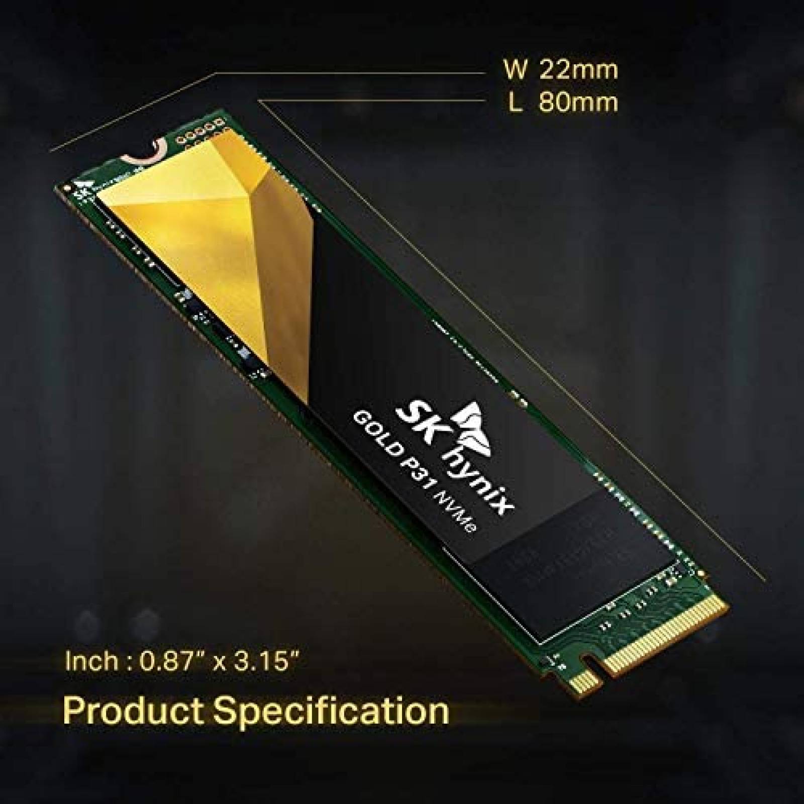 Unidad de estado solido interna SK hynix Gold P31 1TB Gen3