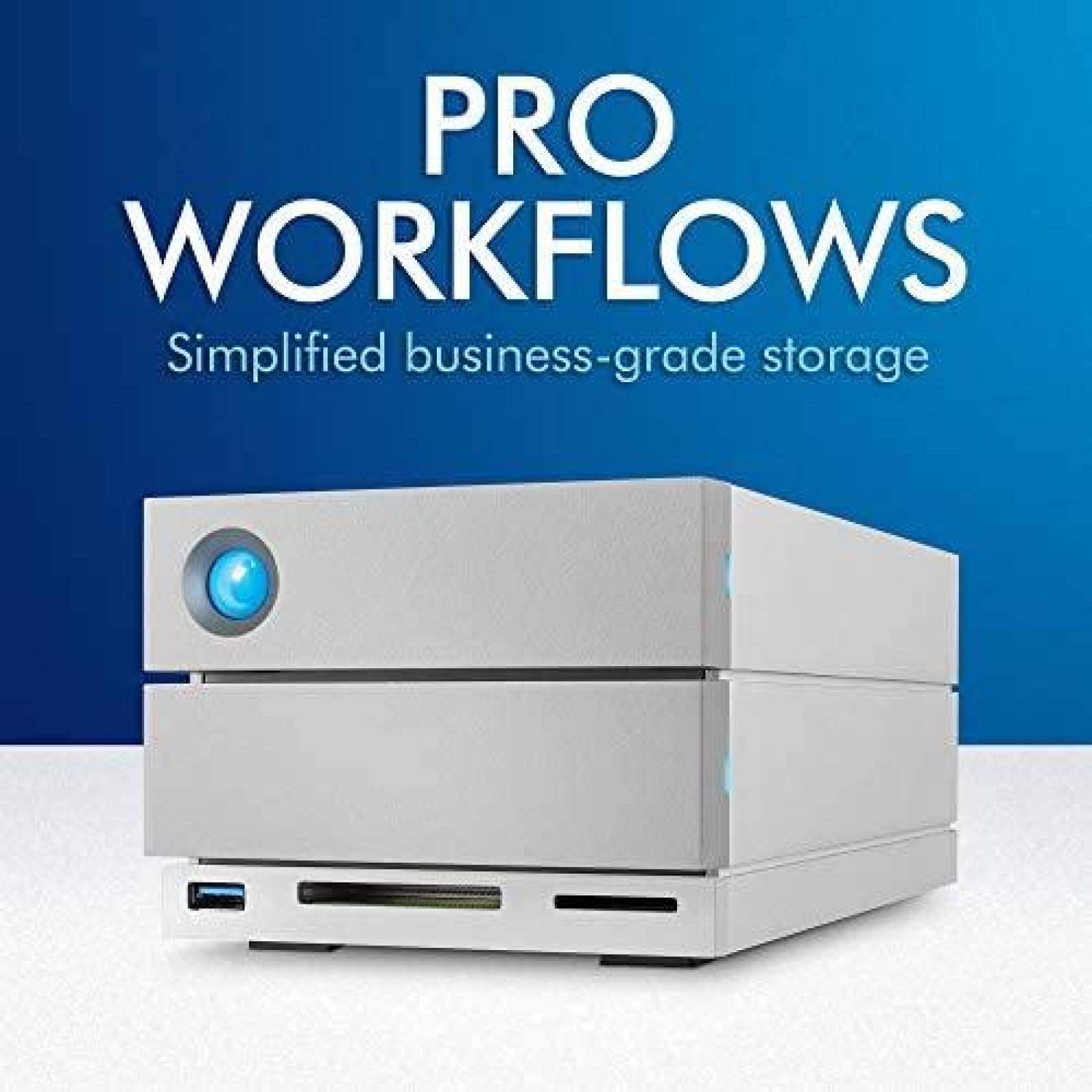 Disco Duro Externo LaCie RAID 20TB 3 USB C USB 2.0 -Blanco