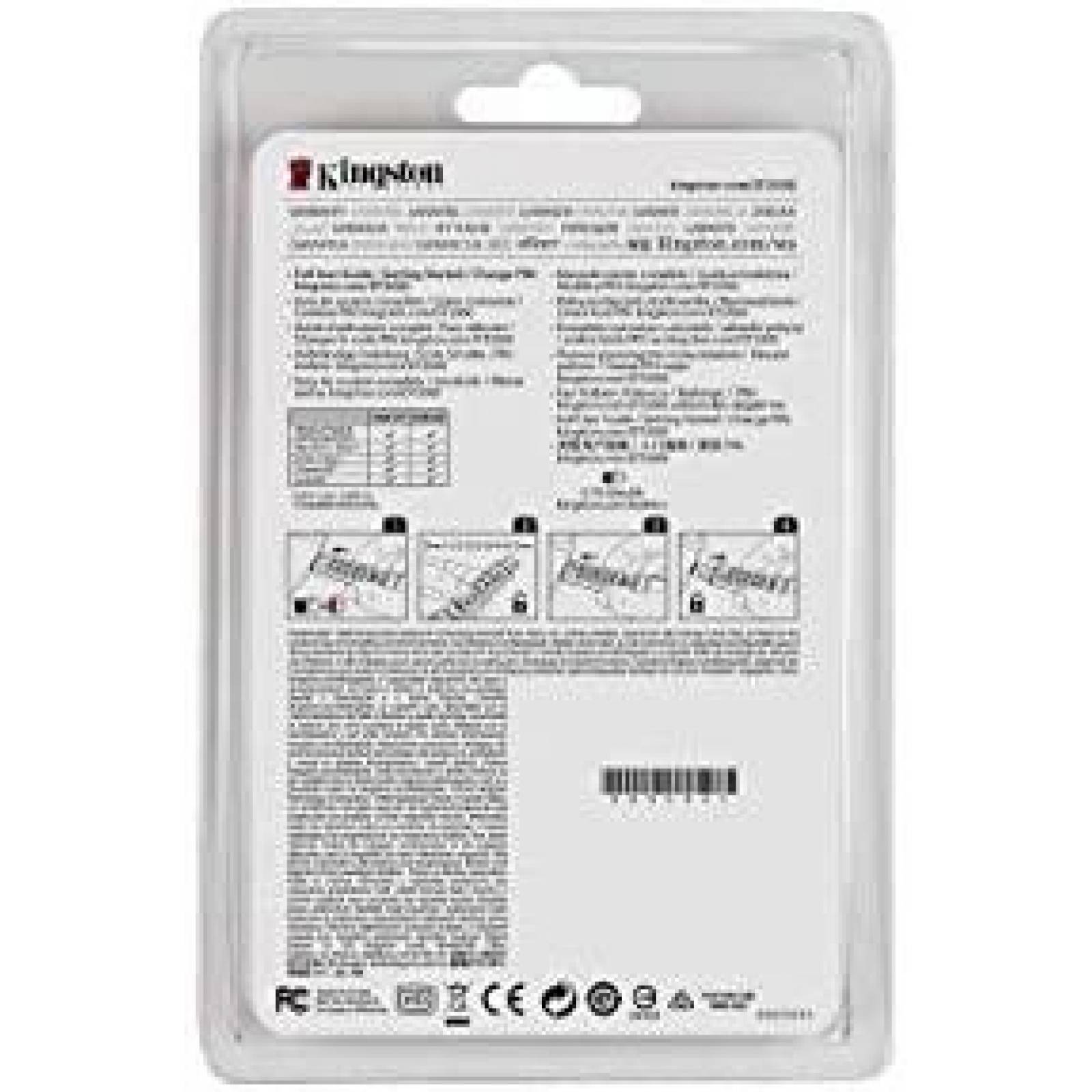 USB con cifrado Kingston DT2000 32GB AES 3.0 135mb -Azul