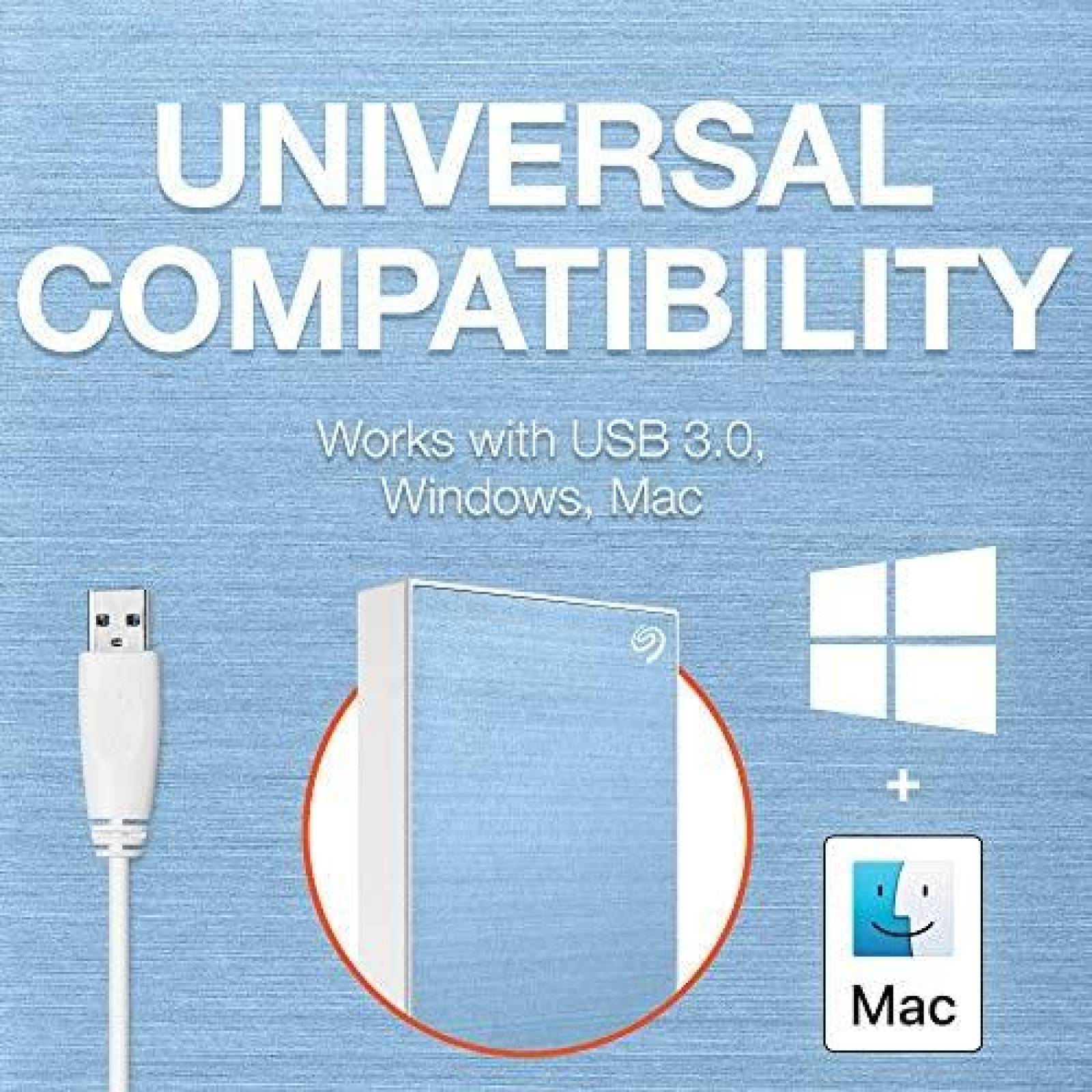 Disco Duro Externo Seagate STKC5000402 5TB Portatil -Azul