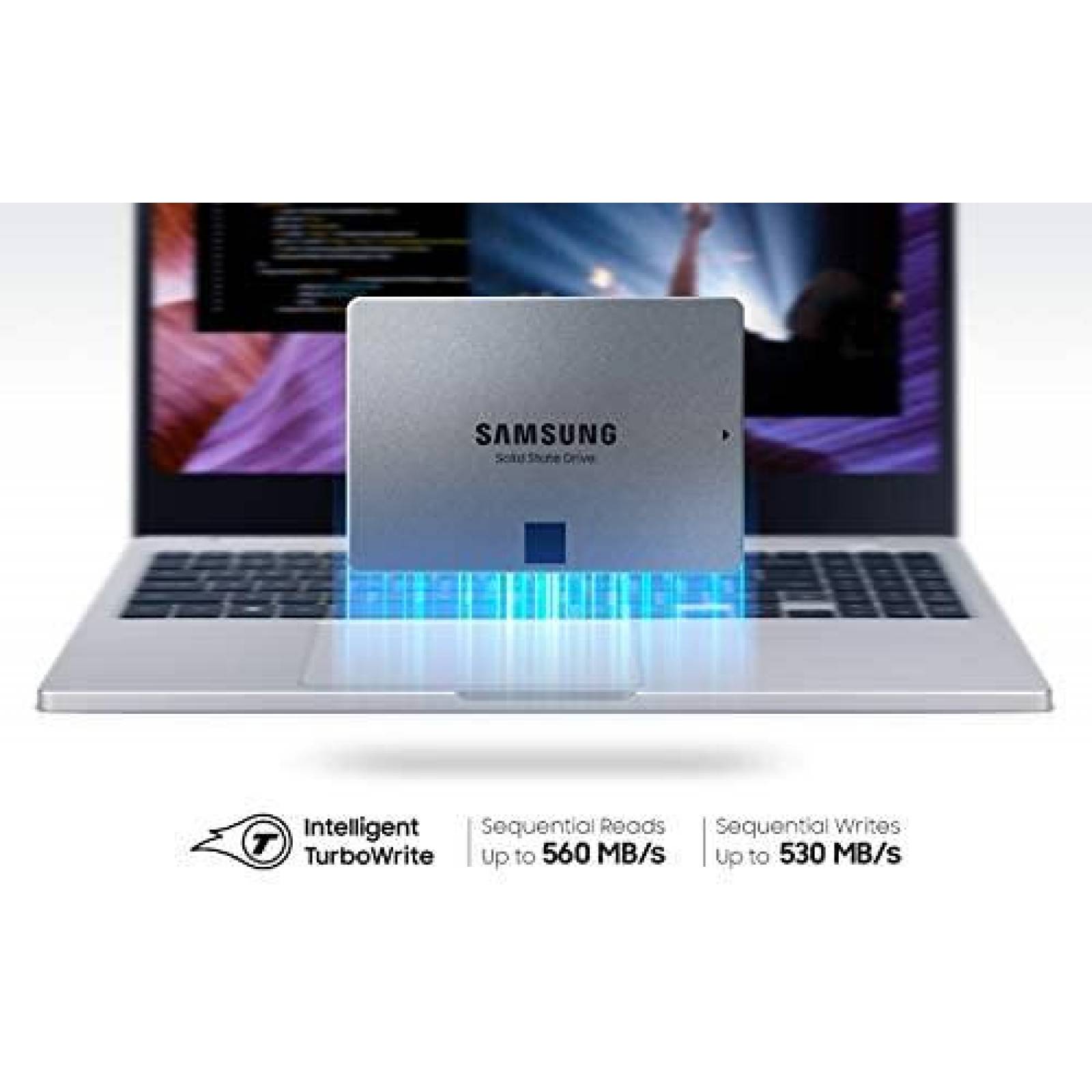 SSD Interno SAMSUNG 870 QVO SATA III 2.5" 1TB -Gris