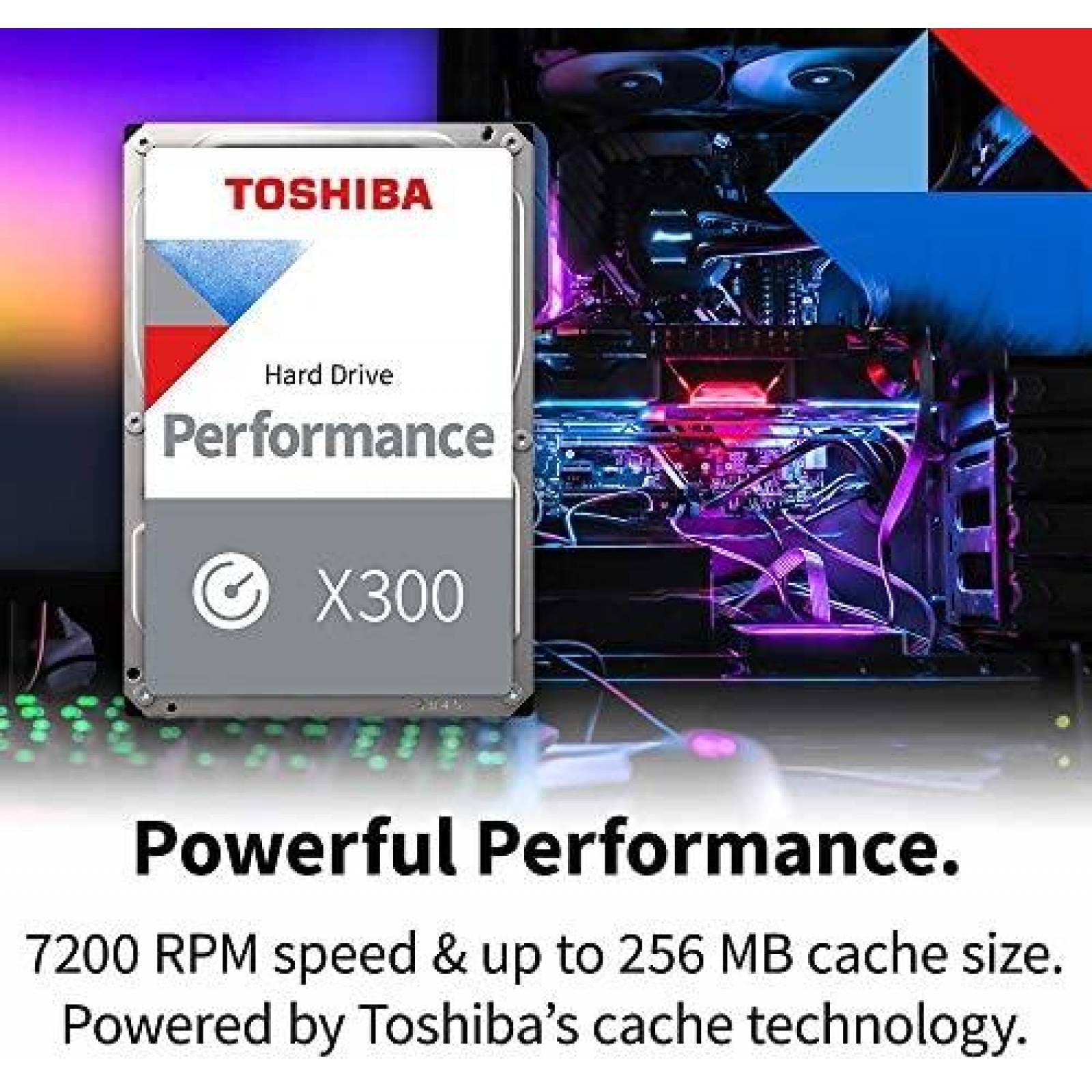 Disco Duro Toshiba X300 6TB Gamer Interno 128MB -Gris