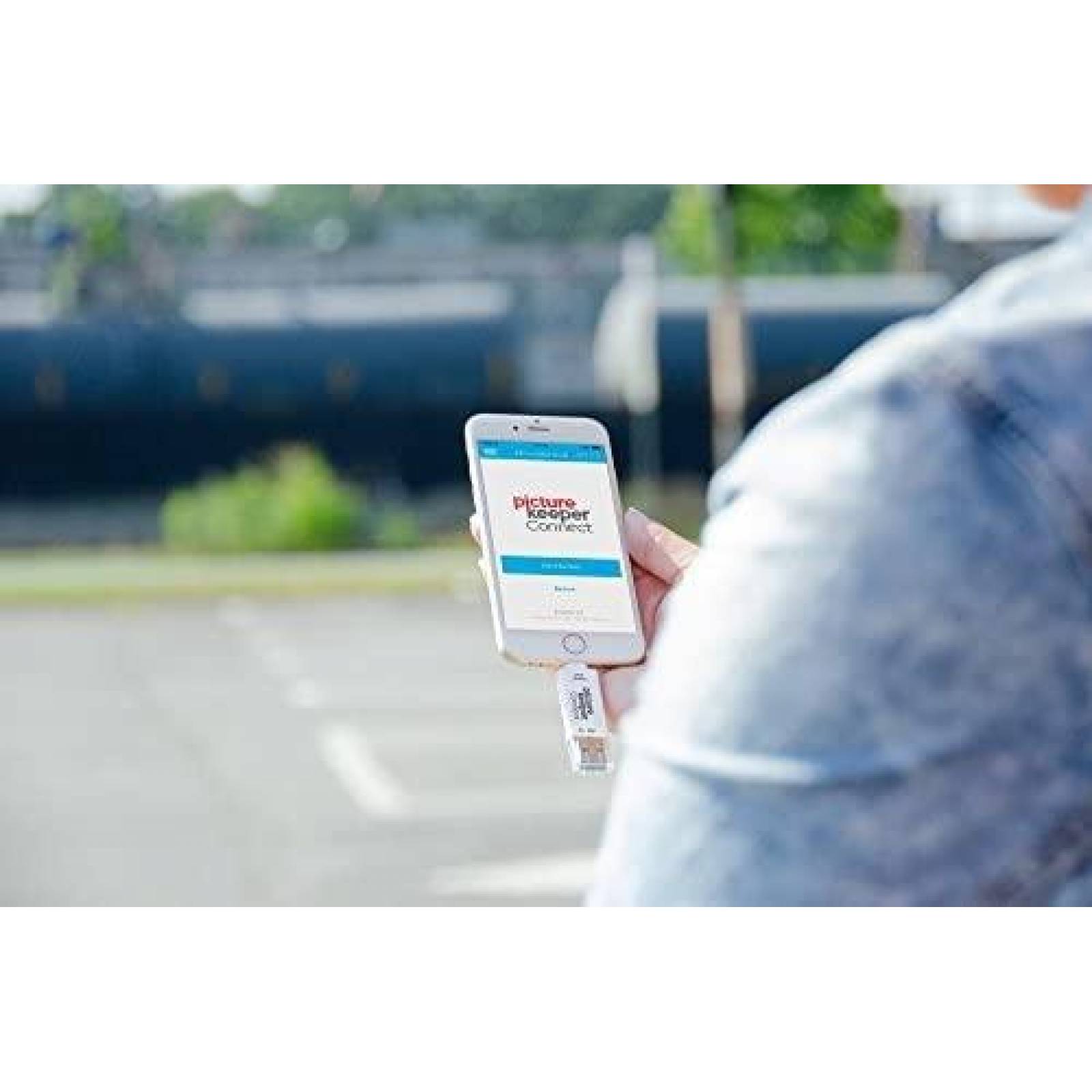 Memoria celular Pet Photo CONNECT 32GB USB portatil -Blanco