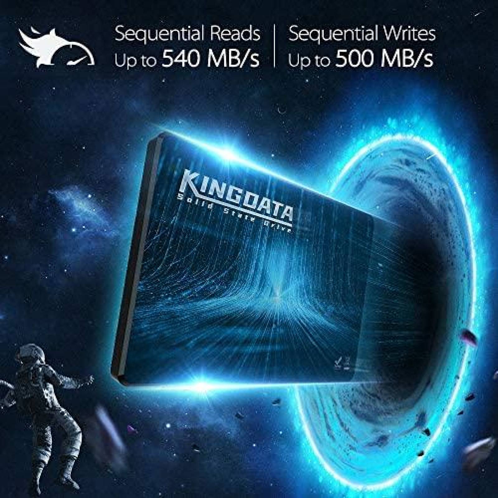 Disco Duro Kingdata SATA III 6Gb/s 512GB SSD -Negro