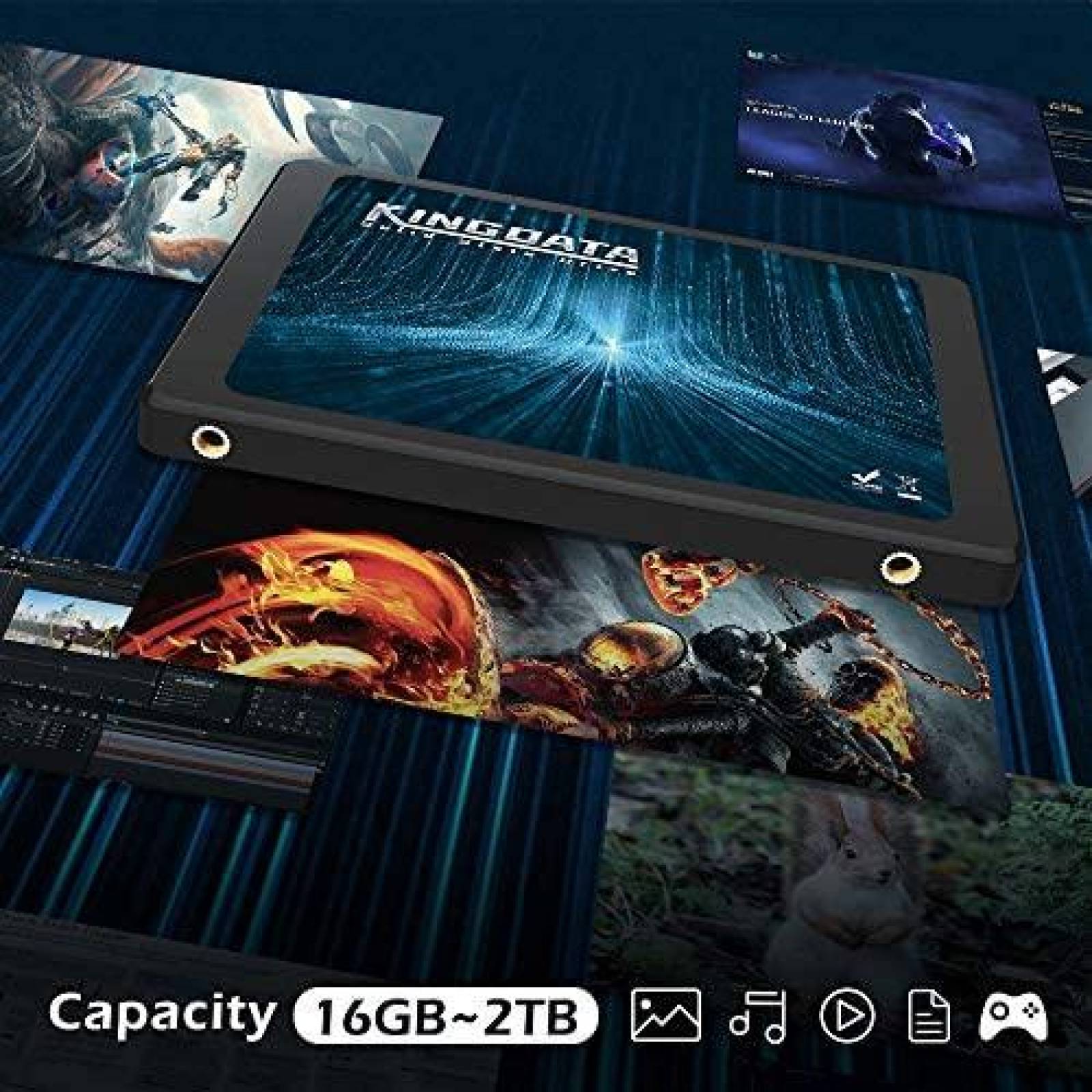 Disco Duro Kingdata SATA III 6Gb/s 512GB SSD -Negro