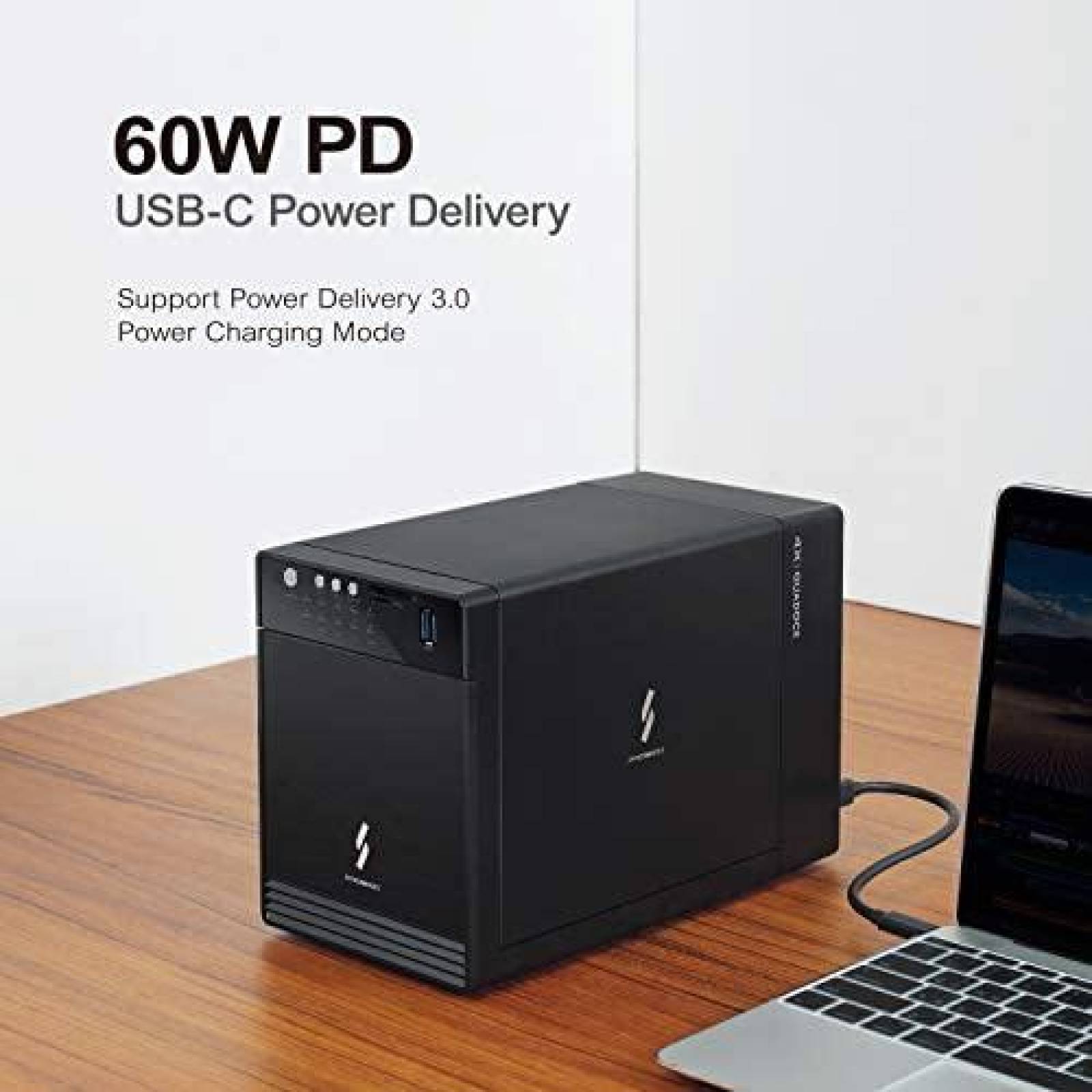 Caja RAID Mediasonic HFR7-SU31CD 3.5'' USB C 3.1 de 4 Bahias