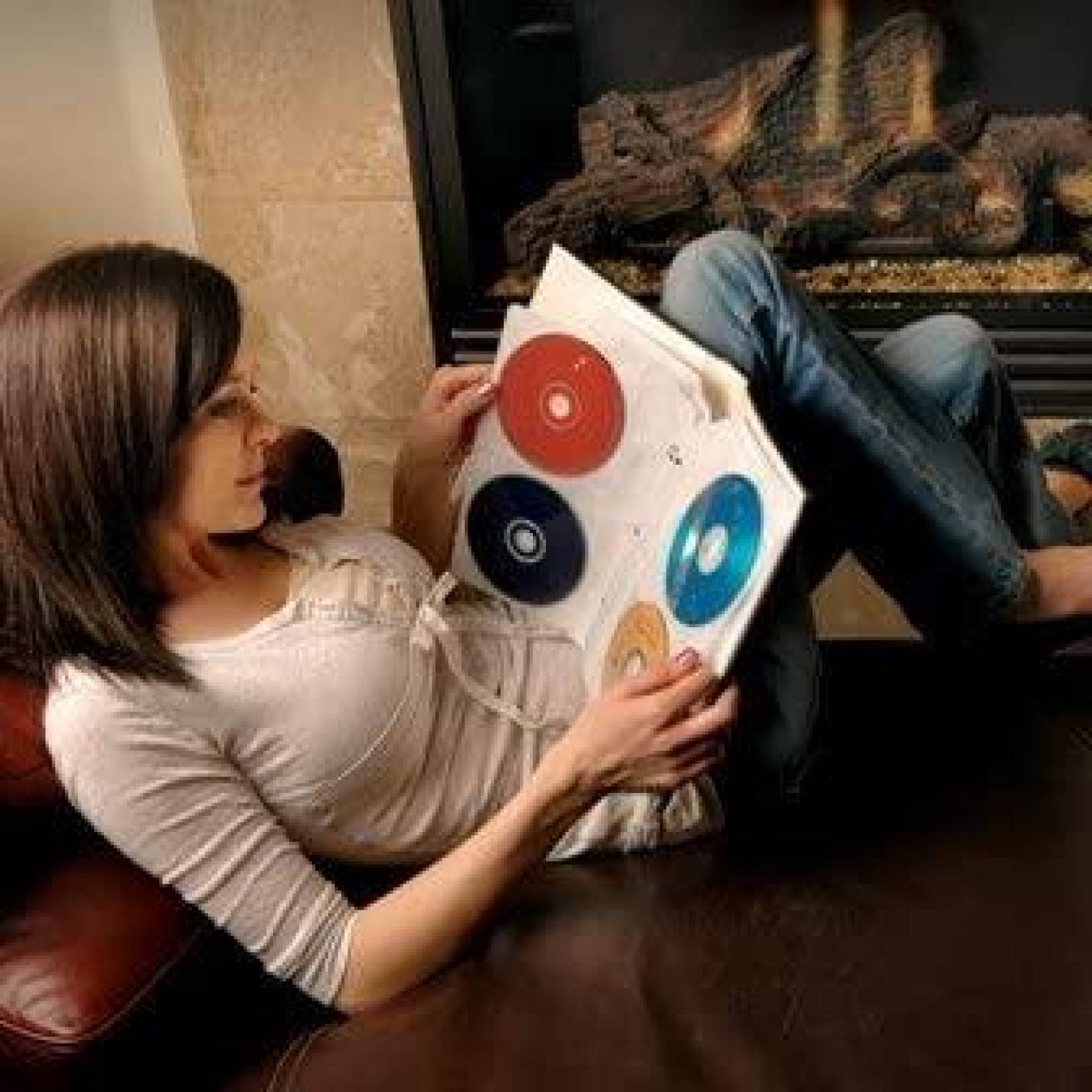 Carpetas Bellagio-Italia 6 Uds de Piel para CD/DVD -Gris