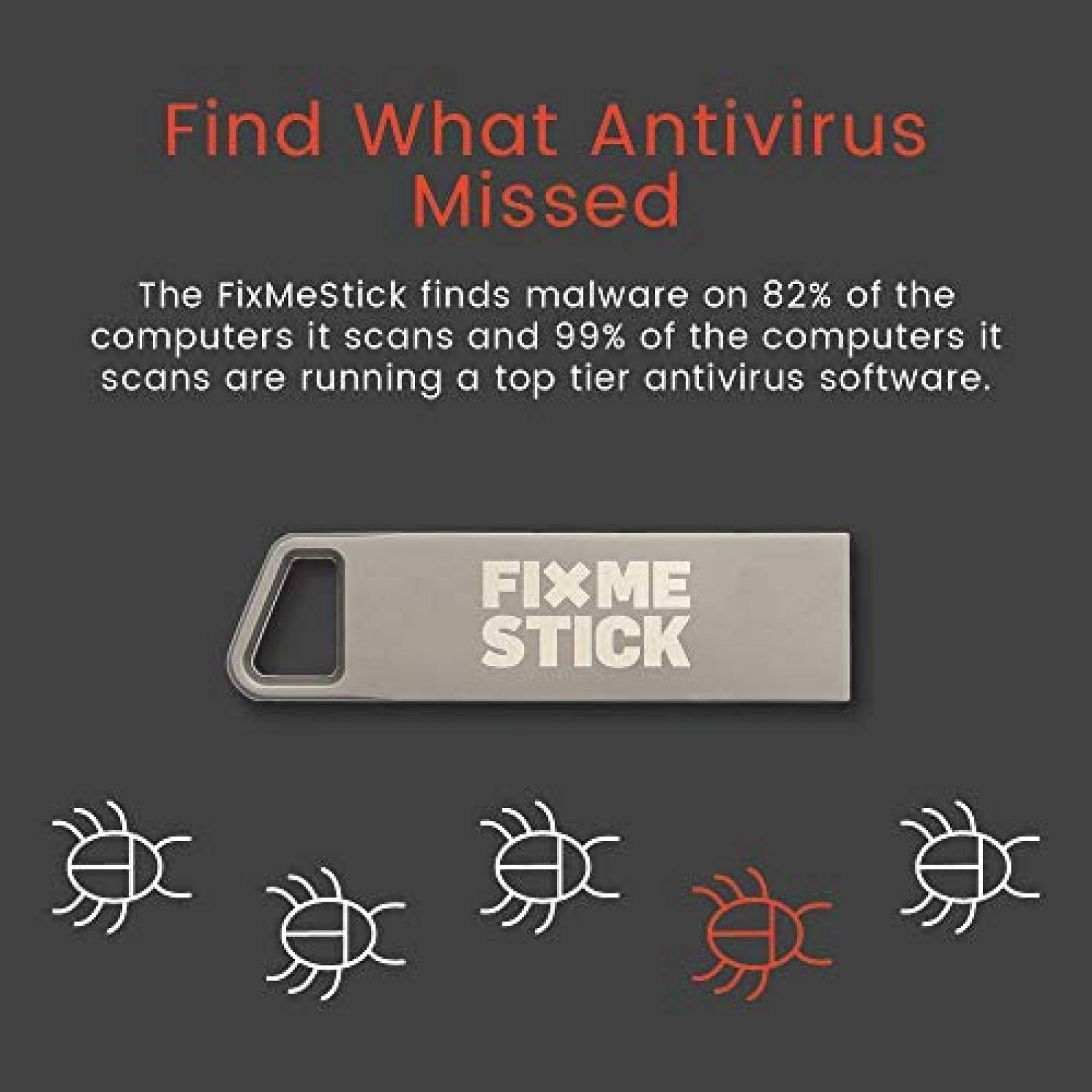 Stick de Eliminacion de Virus FixMeStick para Mac -Gris