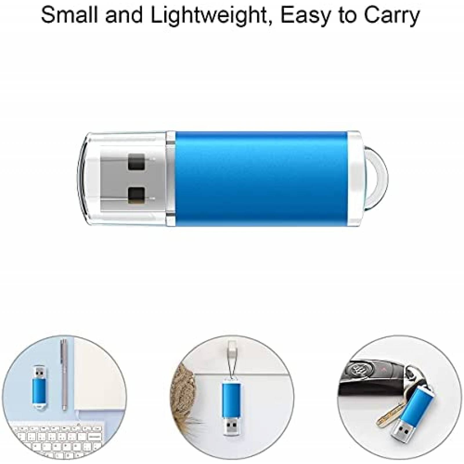 Memoria Flash Drive K&ZZ 16 GB USB 3.0 10 Piezas -Multicolor