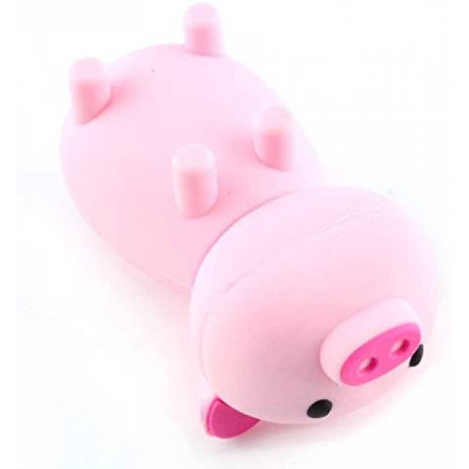 Memoria Flash Drive Huago 32GB USB 2.0 Cerdito -Rosa