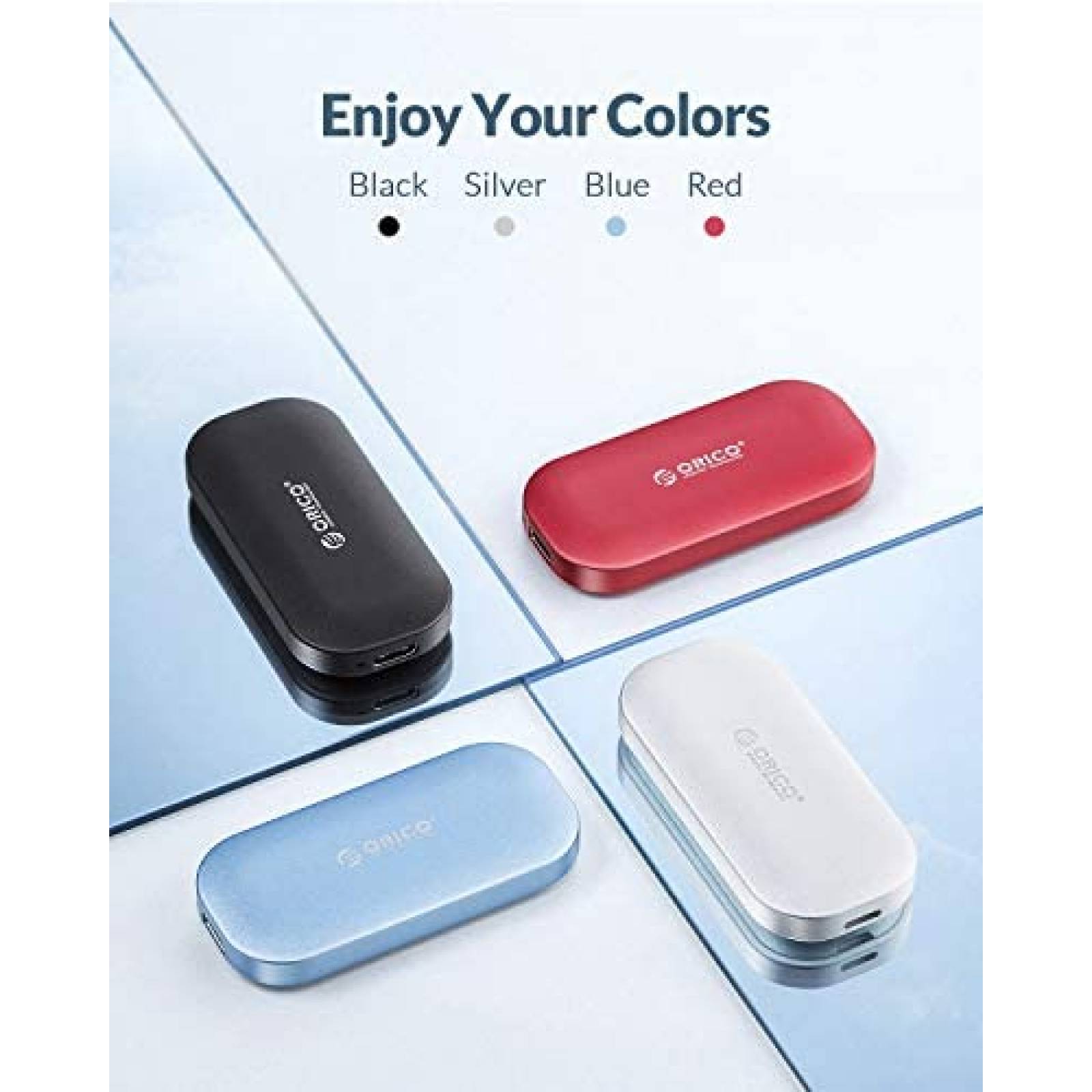 Mini Disco Duro ORICO USB-C de 500 GB SSD Hasta 1000 MB/s