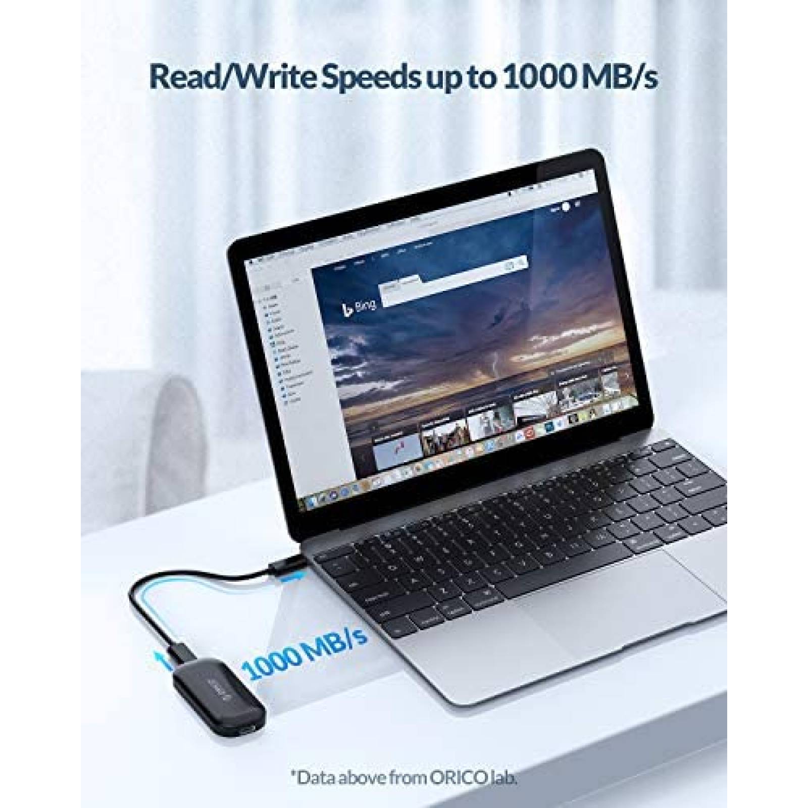 Mini Disco Duro ORICO USB-C de 500 GB SSD Hasta 1000 MB/s