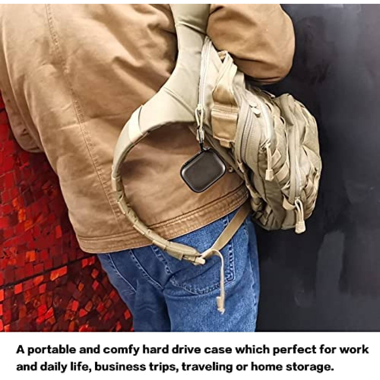 Estuche para Disco Duro Comecase Seagate One Touch -Negro