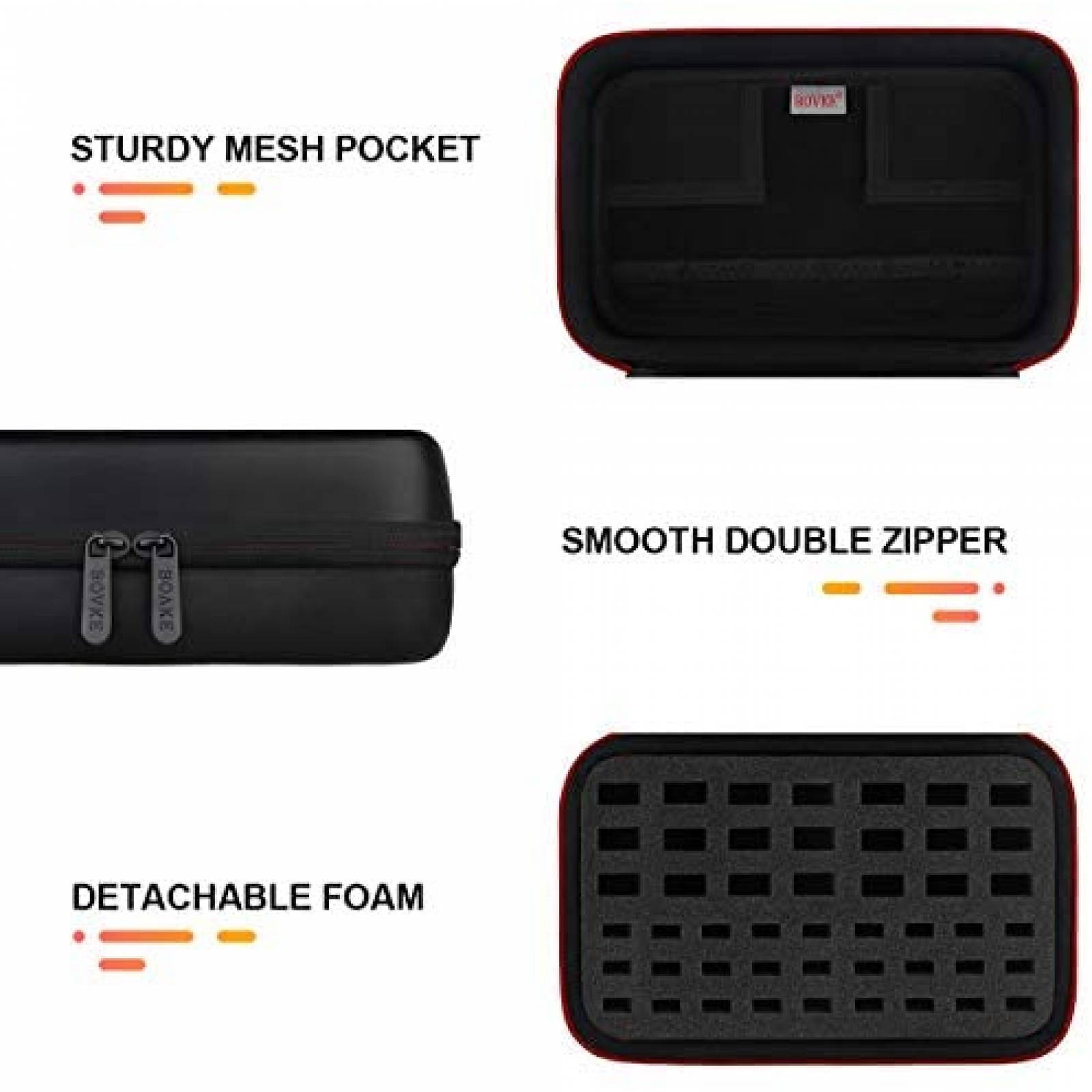 Funda BOVKE Organizadora con 48 Ranuras para Memoria USB
