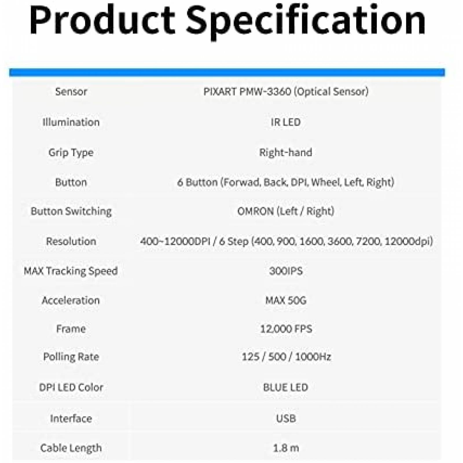 Mouse para juegos BB SM35 con vibracion haptica 6 botones