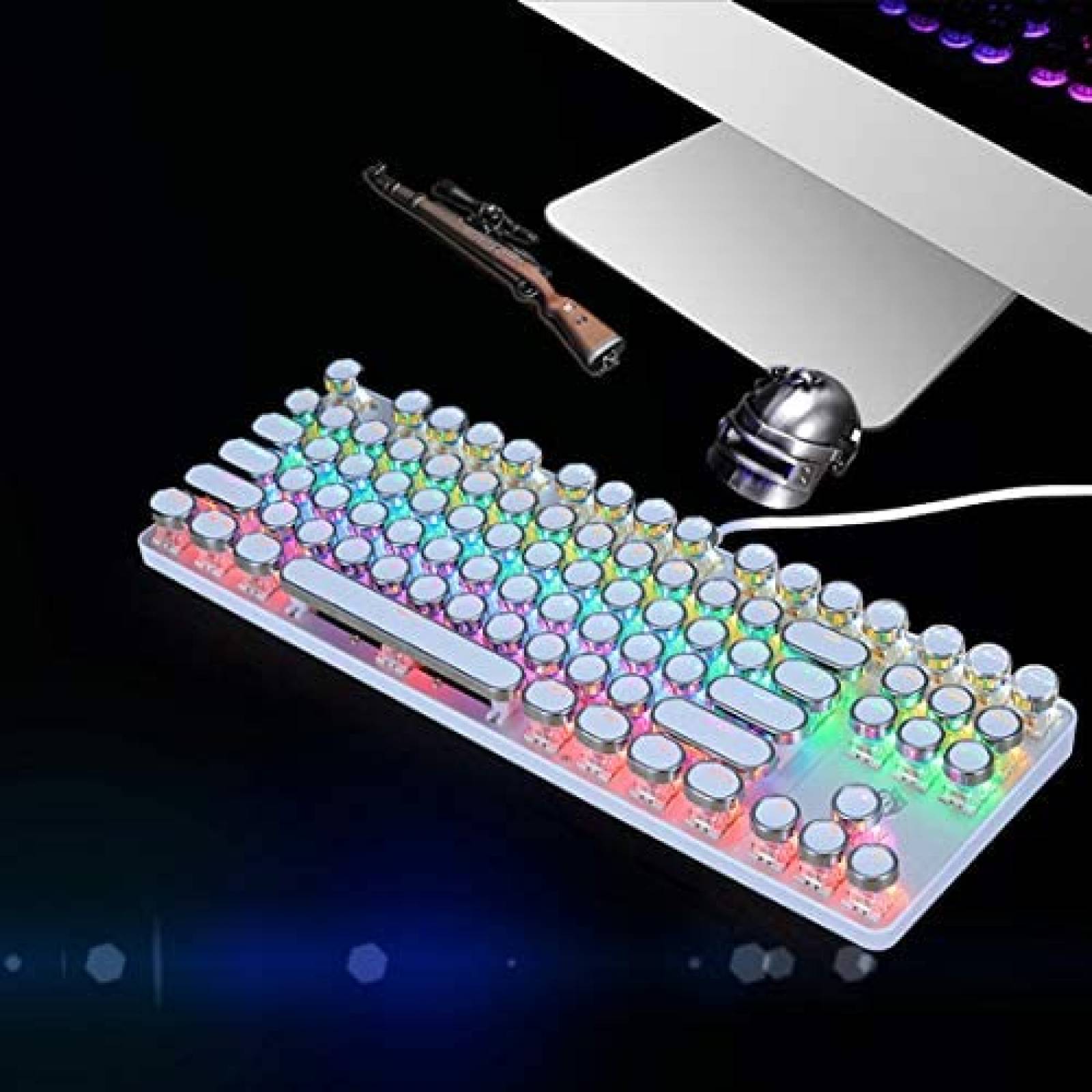 Teclado YSCP Gaming Mecanico RGB 87 teclas programable