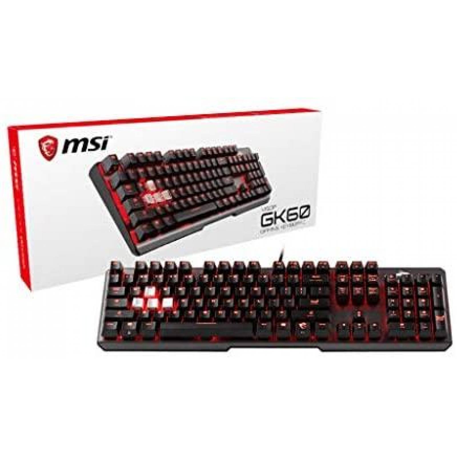 Teclado mecanico para juegos MSI Vigor GK60 Cherry MX Red
