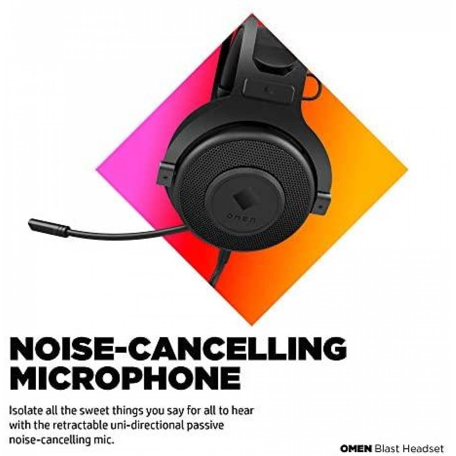 Audifonos de Diadema HP 1A858AA USB con Microfono -Negro