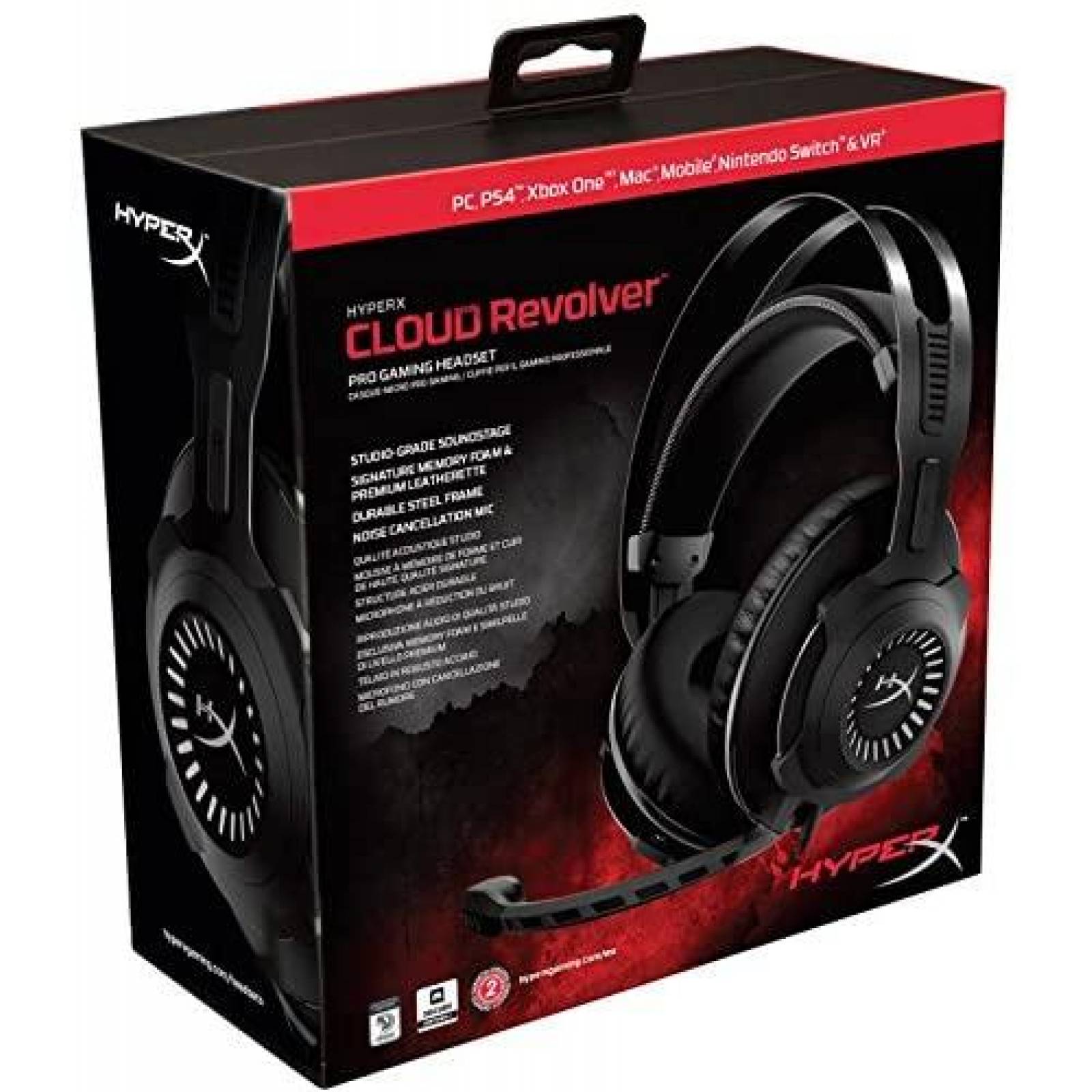 Audifonos de Diadema HyperX HX-HSCR-GM Alambricos PC PS4