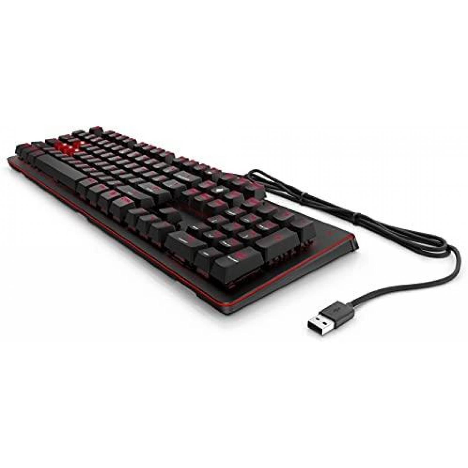 Teclado Gamer OMEN Master-class Alambrico USB LED -Negro