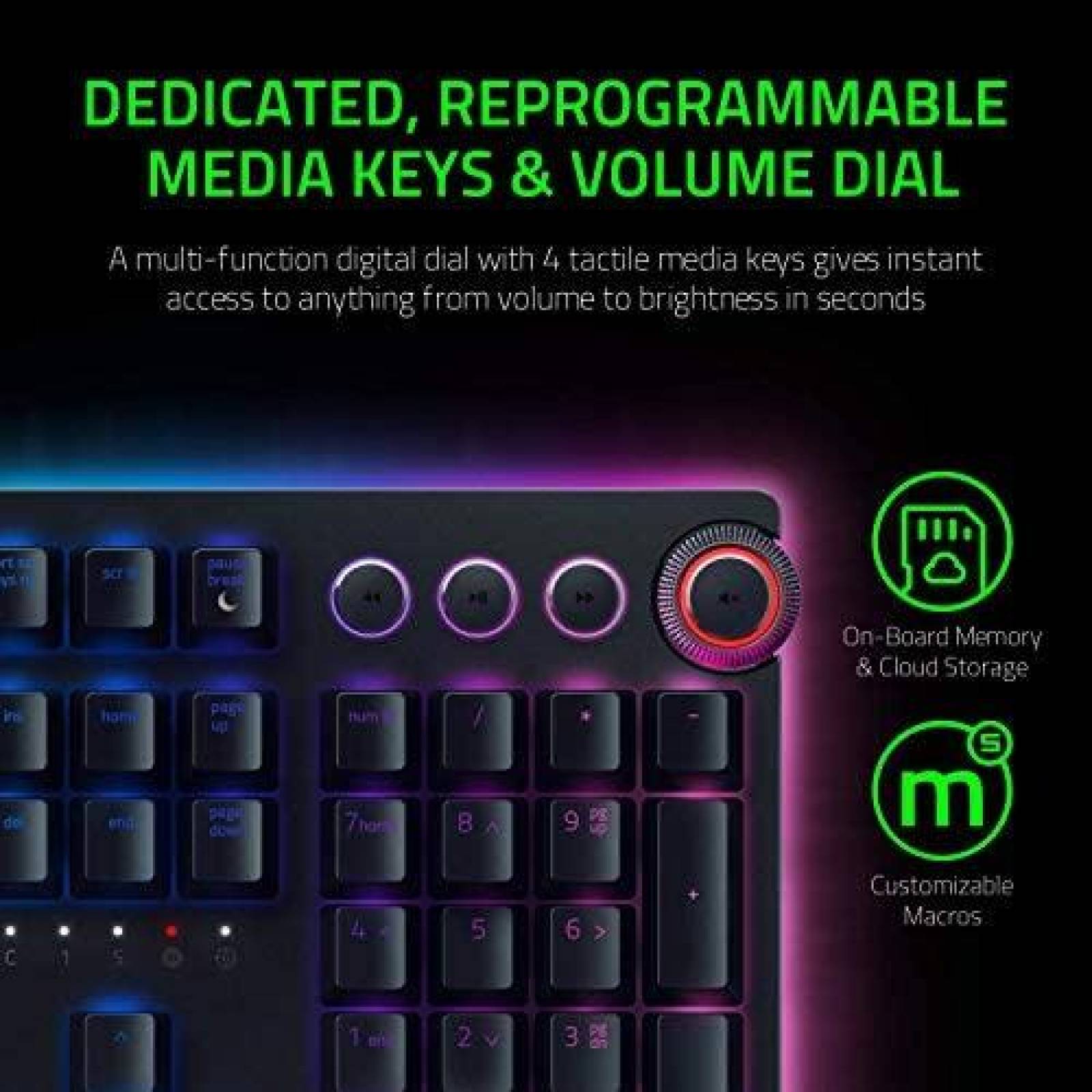 Teclado Gamer Razer Huntsman Elite RGB Ergonomico -Negro