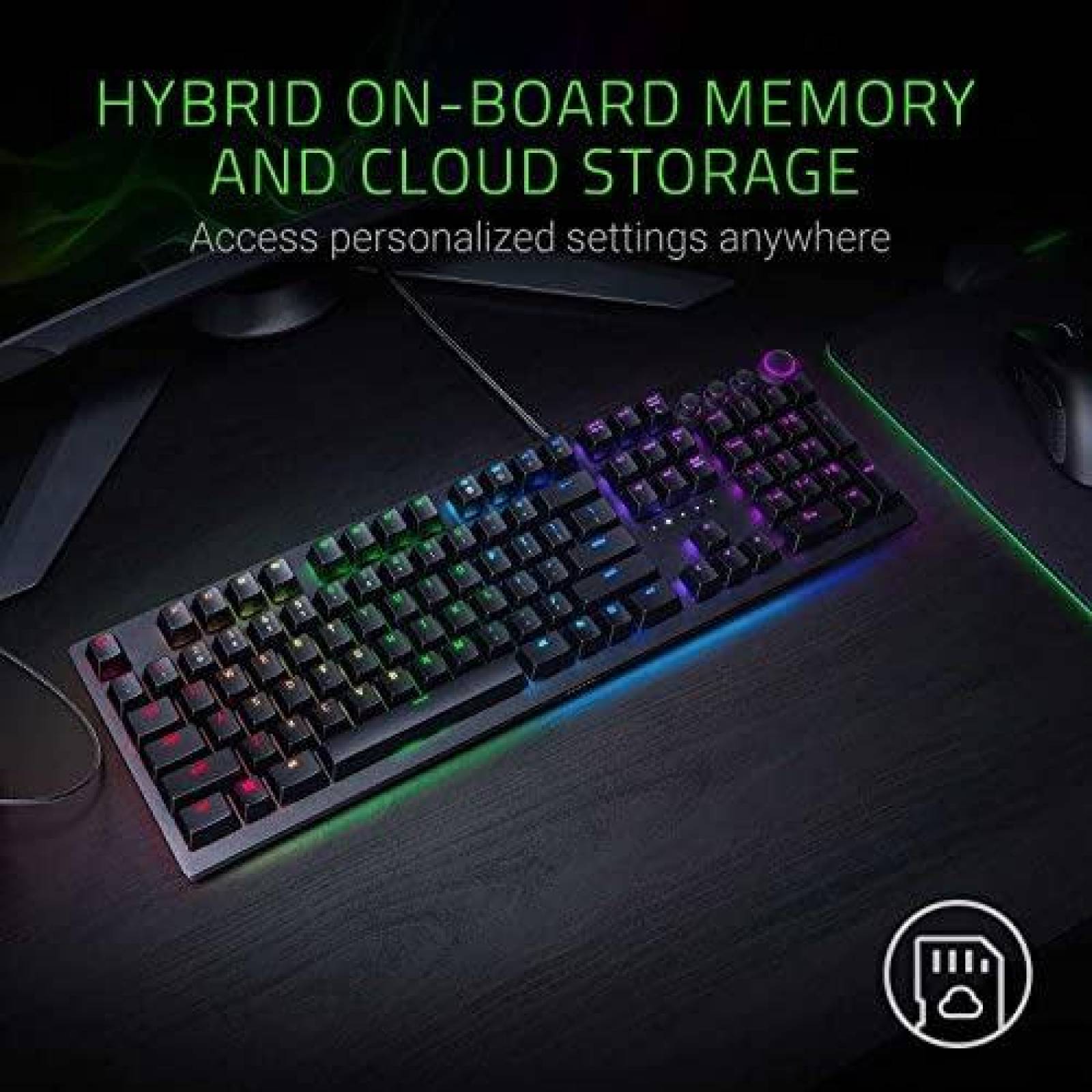 Teclado Gamer Razer Huntsman Elite RGB Ergonomico -Negro