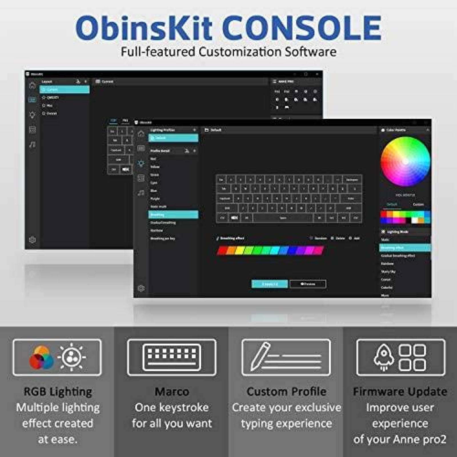 Teclado ANNE PRO 2 de 61 Teclas Bateria 1900mAh -Blanco