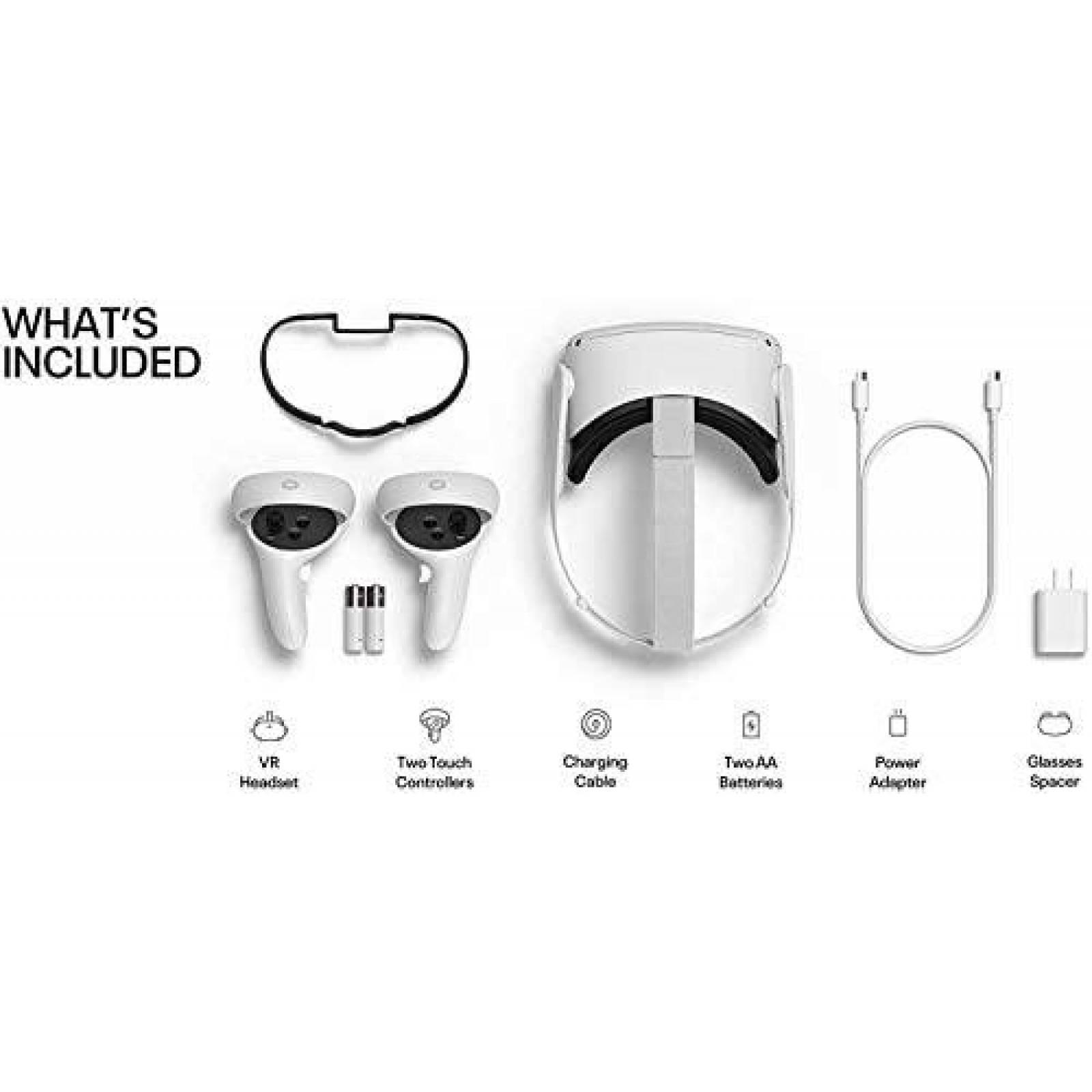 Lentes de Realidad Virtual Oculus Quest 2 64GB -Blanco