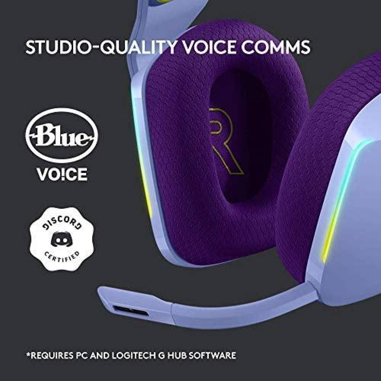 Audifonos de Diadema Logitech G733 RGB Inalambricos -Morado