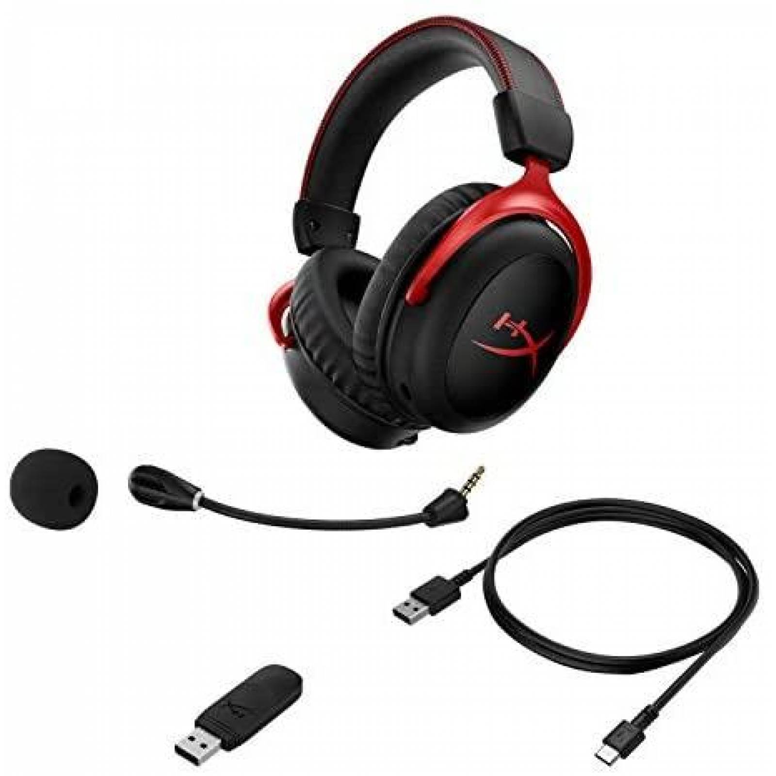 Headset HyperX Cloud II Inalambrico 7.1Surround -Rojo/Negro