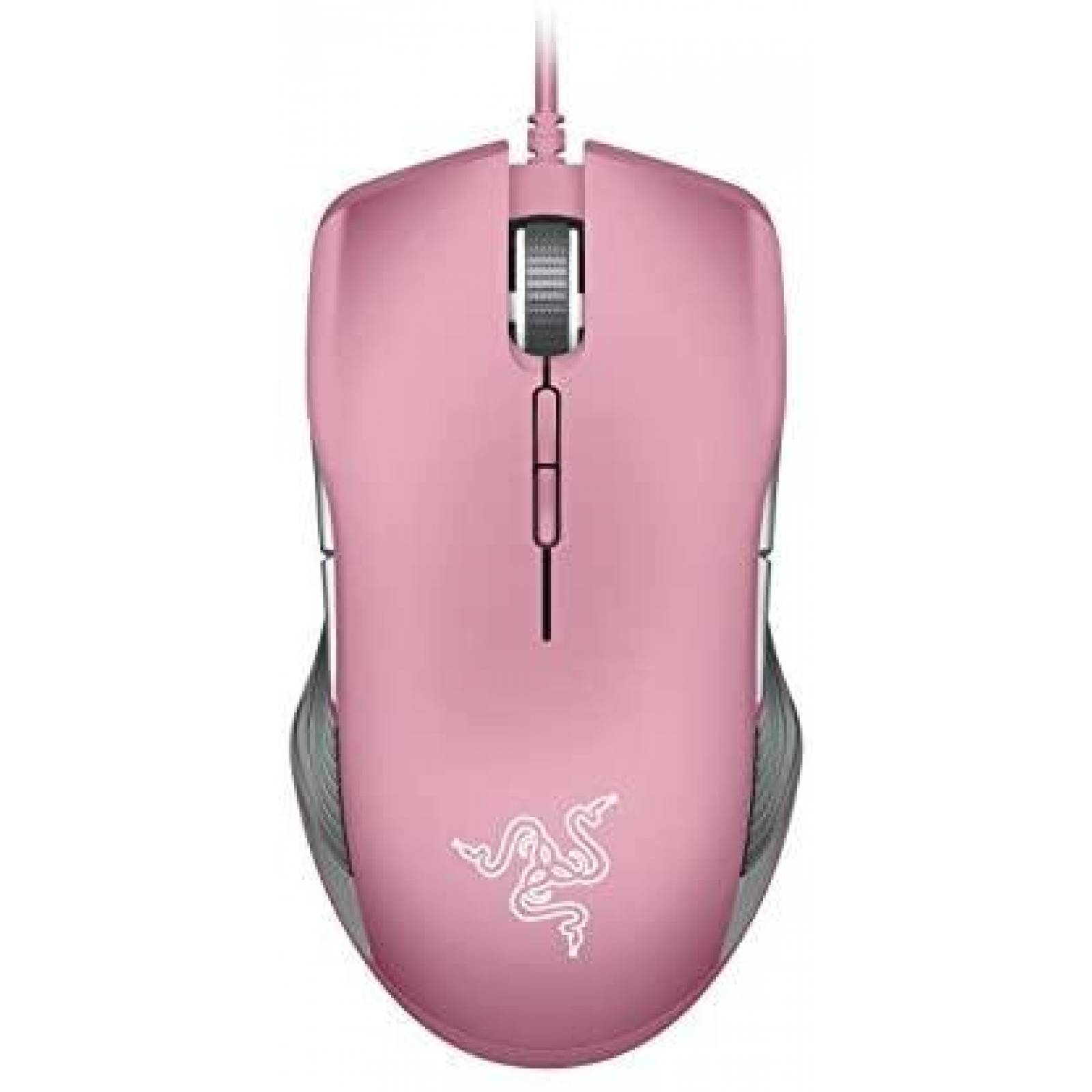 Mouse Gamer Razer 16000DPI Iluminacion RGB Ambidiestro -Rosa
