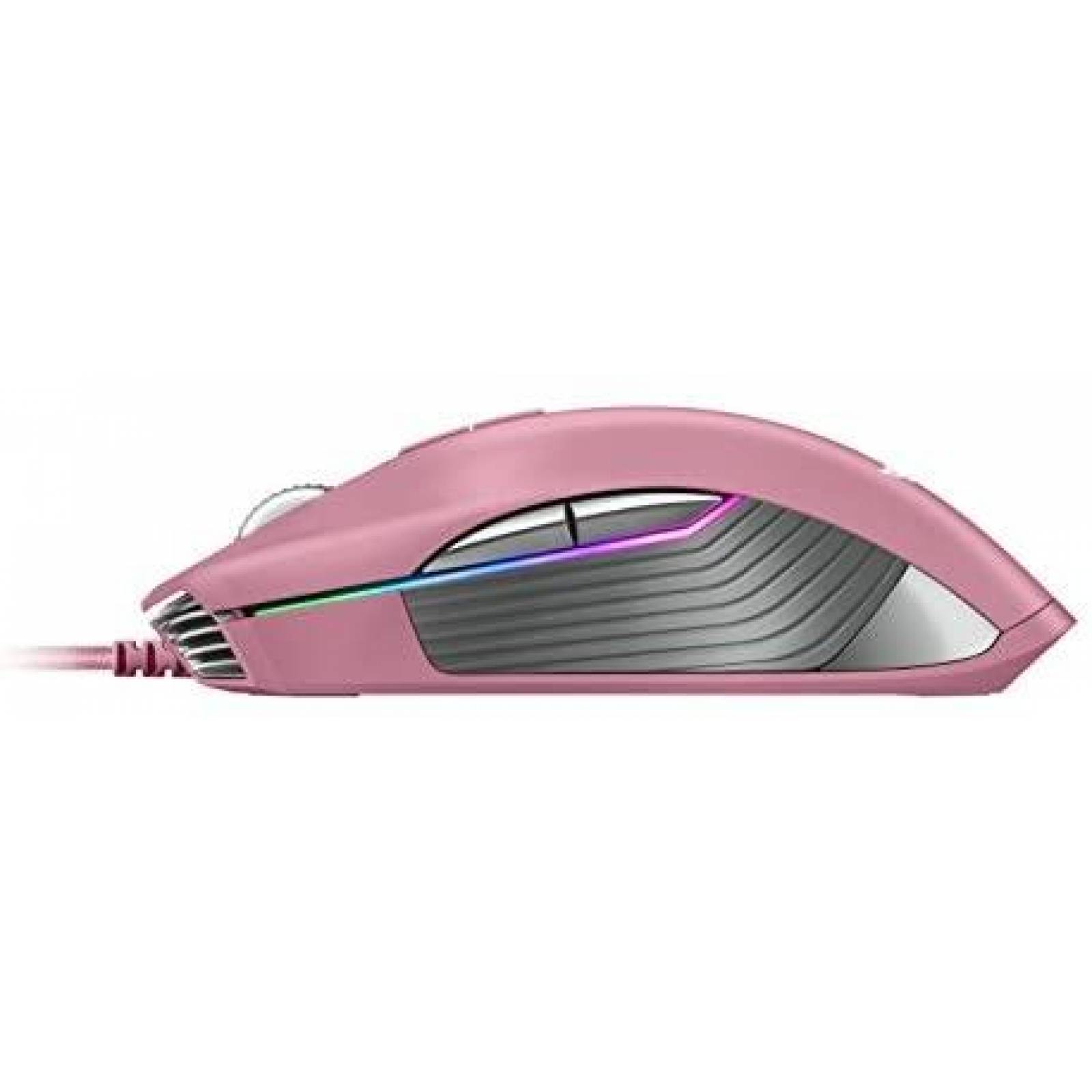 Mouse Gamer Razer 16000DPI Iluminacion RGB Ambidiestro -Rosa