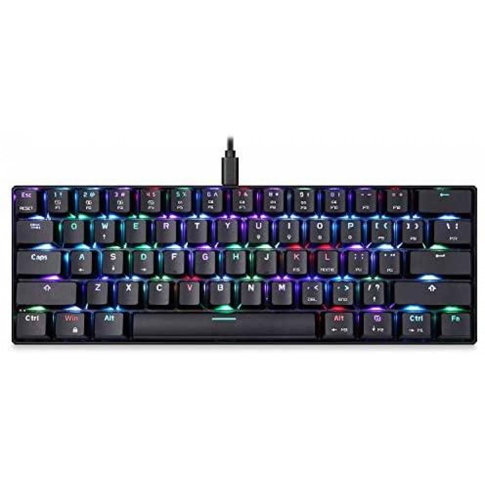 Teclado Gamer MOTOSPEED CK61 Portatil 60% Mecanico RGB