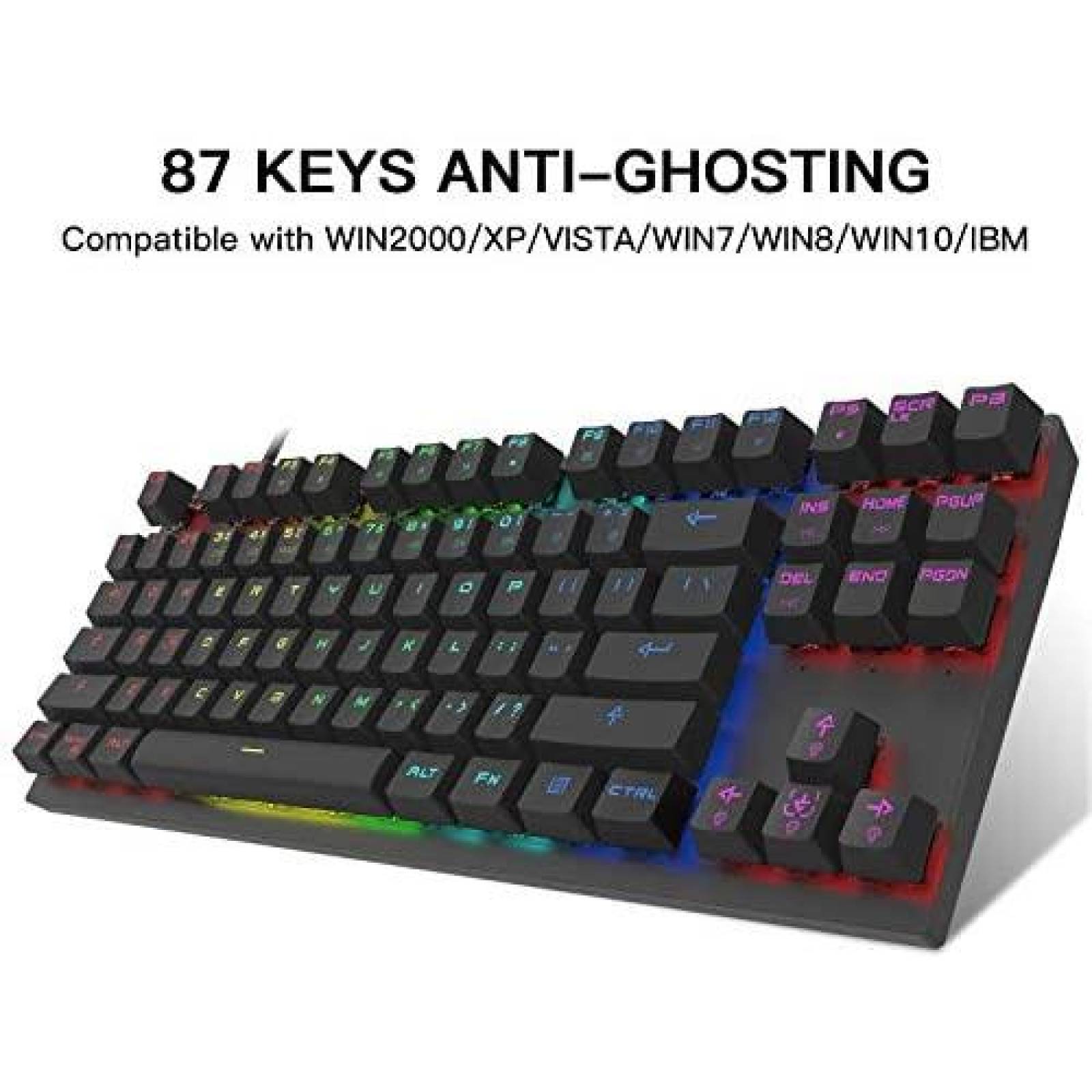 Teclado Gamer MOTOSPEED 87 Teclas Mecanico 2.4GHz Mecanico