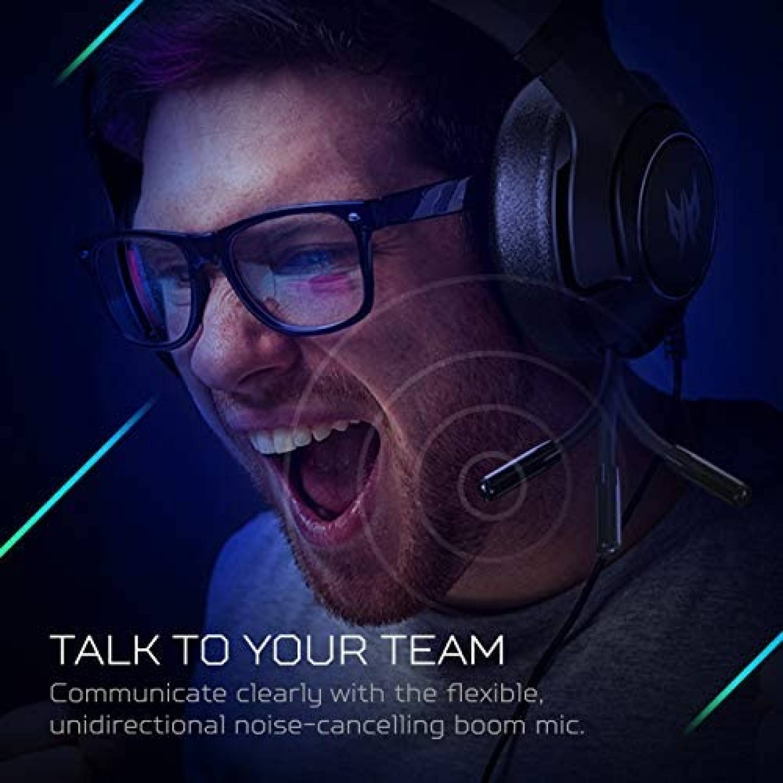 Audifonos Acer Gamer de Diadema con Microfono -Negro