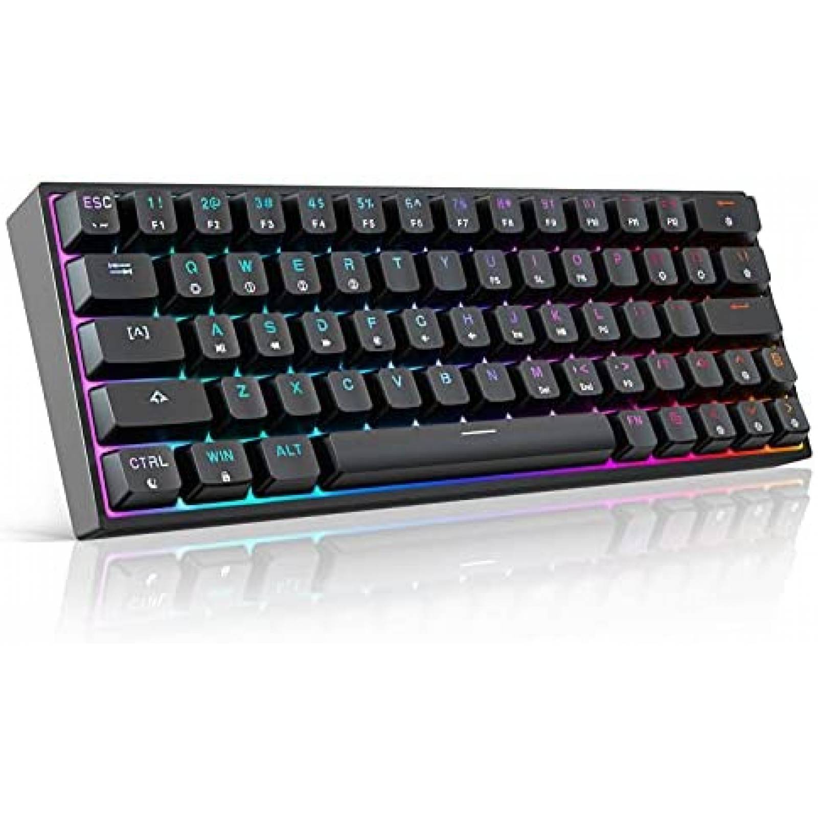 Teclado mecanico para juegos GIM KB-64 RGB de 64 teclas