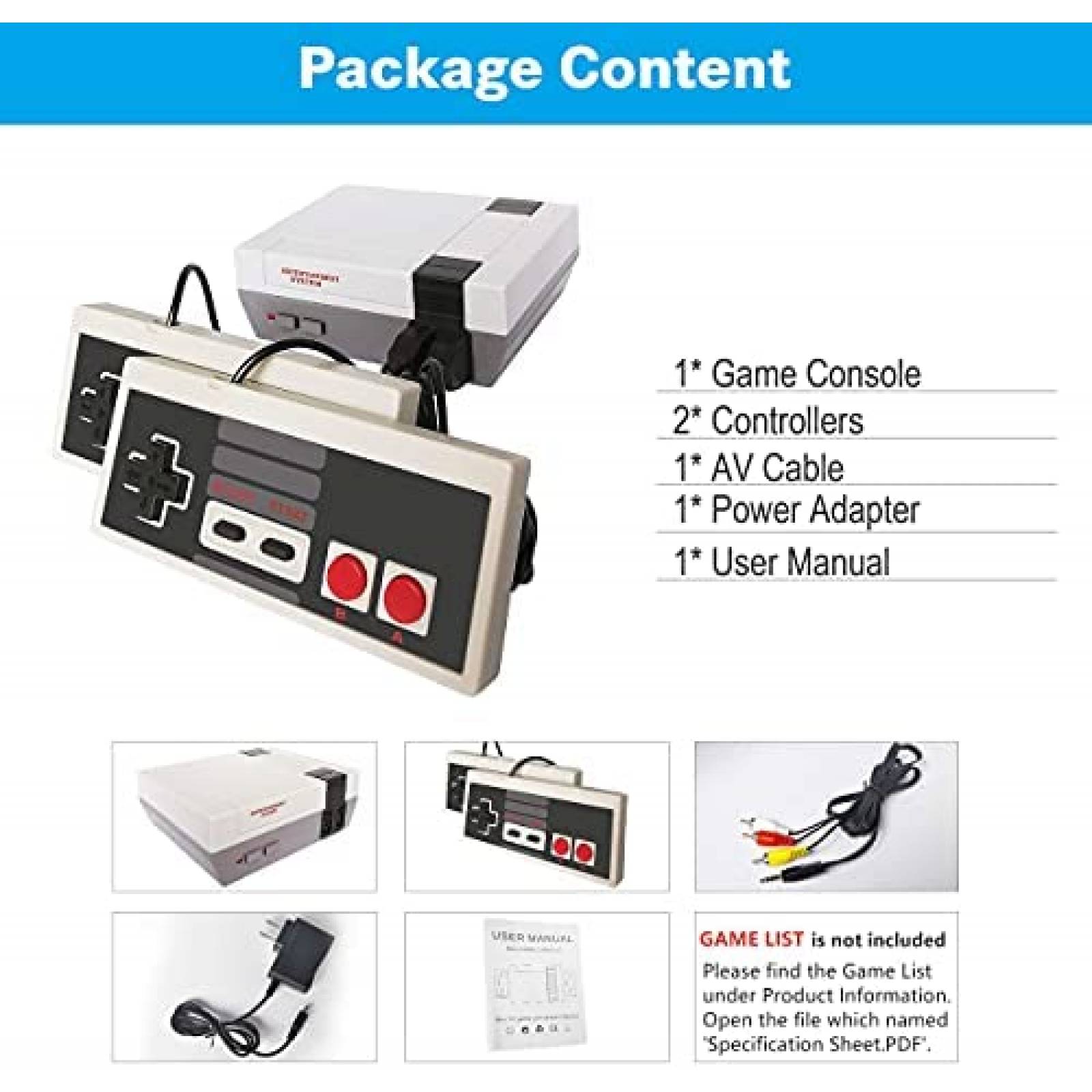 Mini Consola Hotecig Retro con 620 Juegos y 2 Controladores