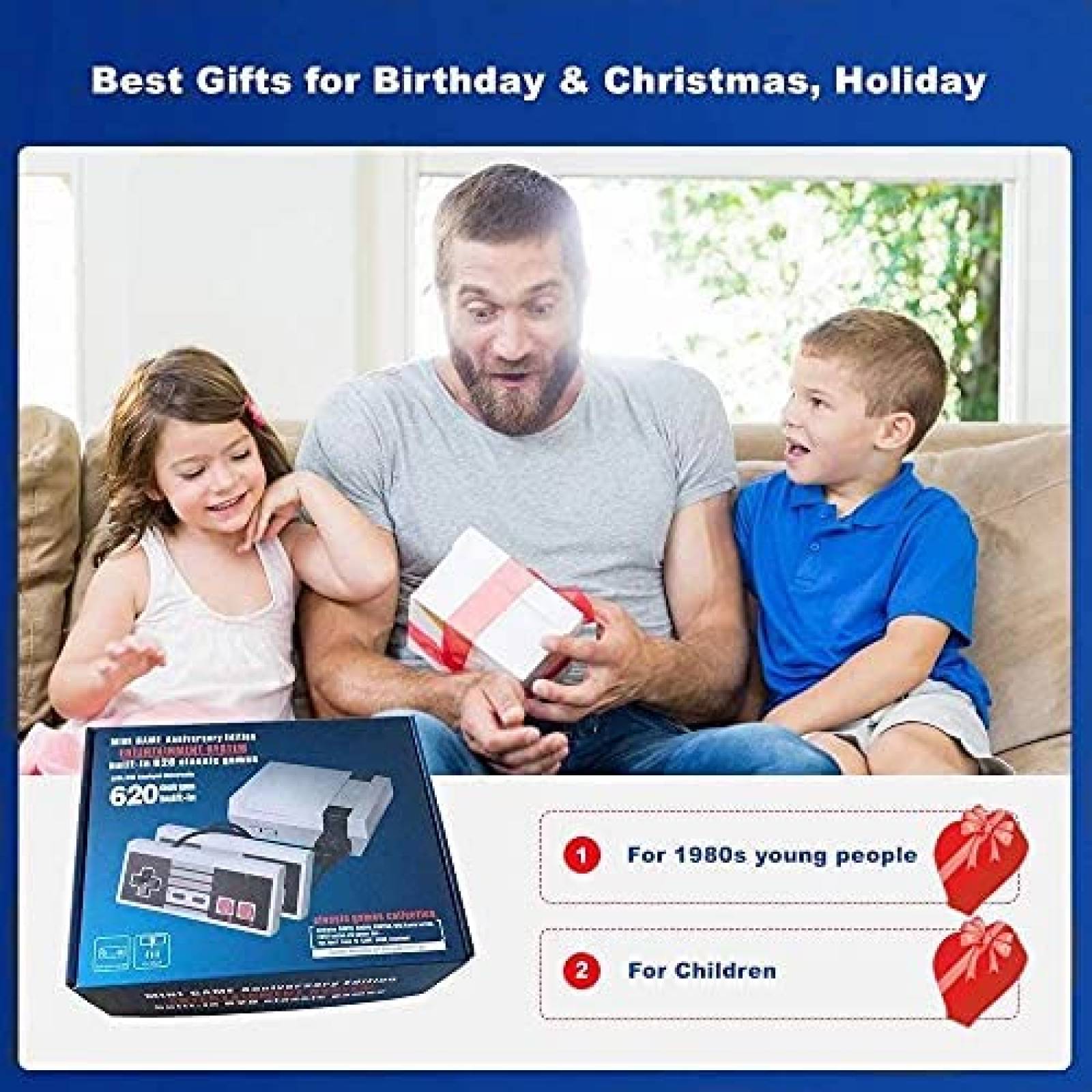 Mini Consola Hotecig Retro con 620 Juegos y 2 Controladores