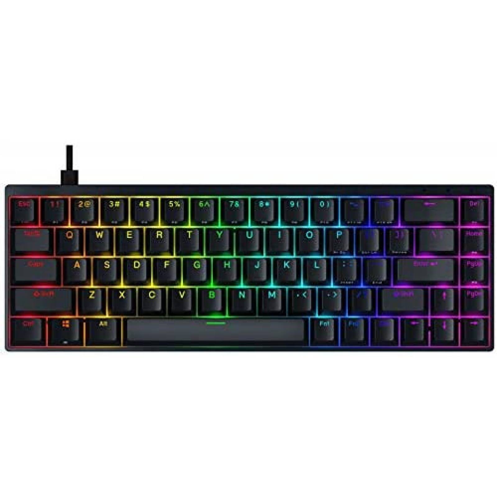 Teclado Durgod Hades 68 Gateron RGB de Aluminio -Blanco